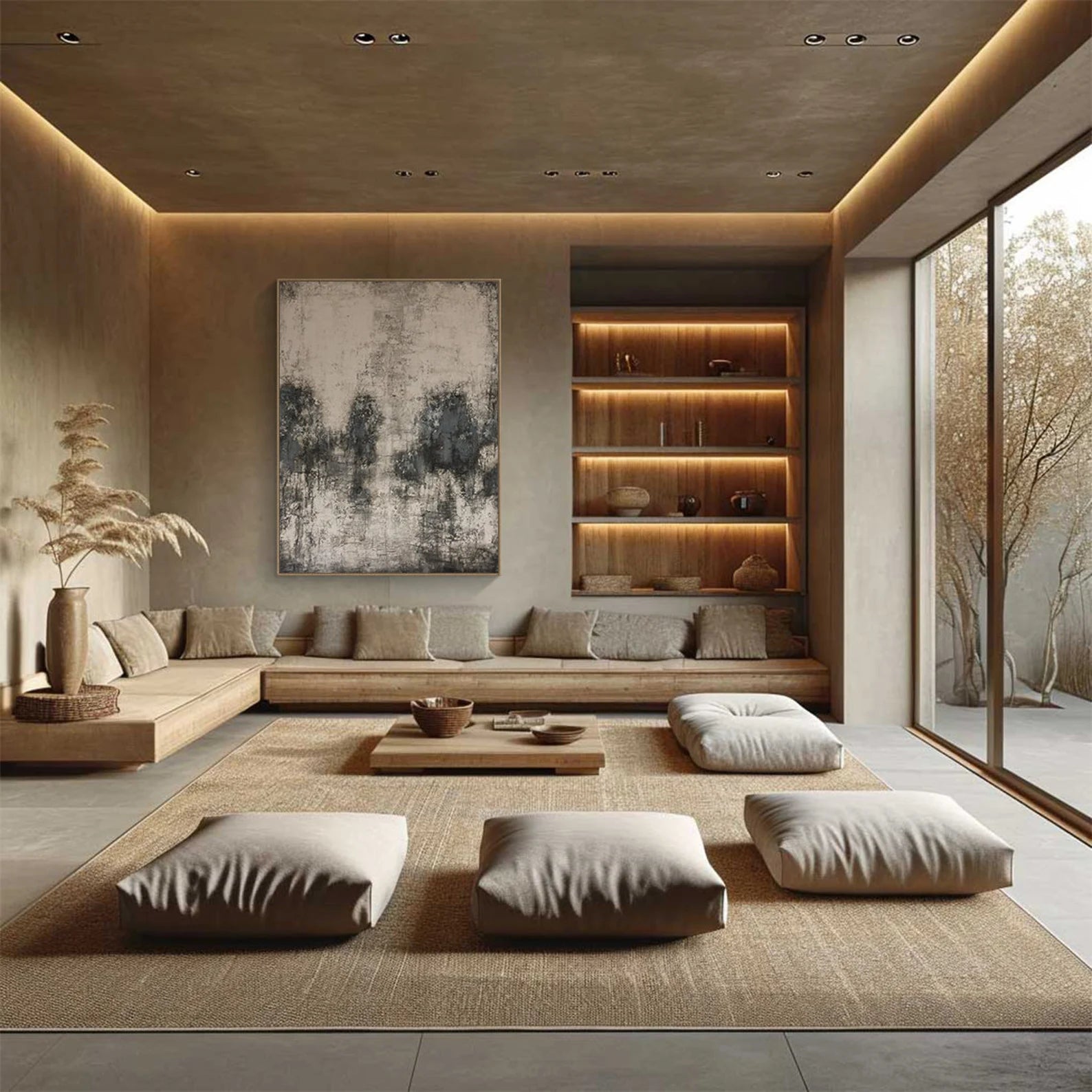 Textured Abstract Subtlety | Gray Rhythm