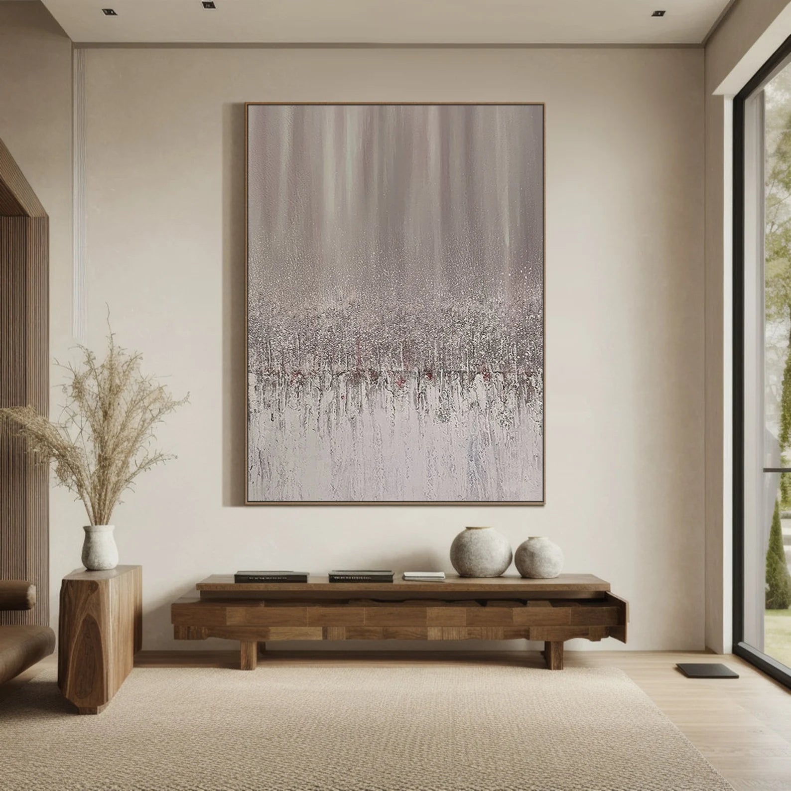 Textured Neutral Glimmer | Silver Mist