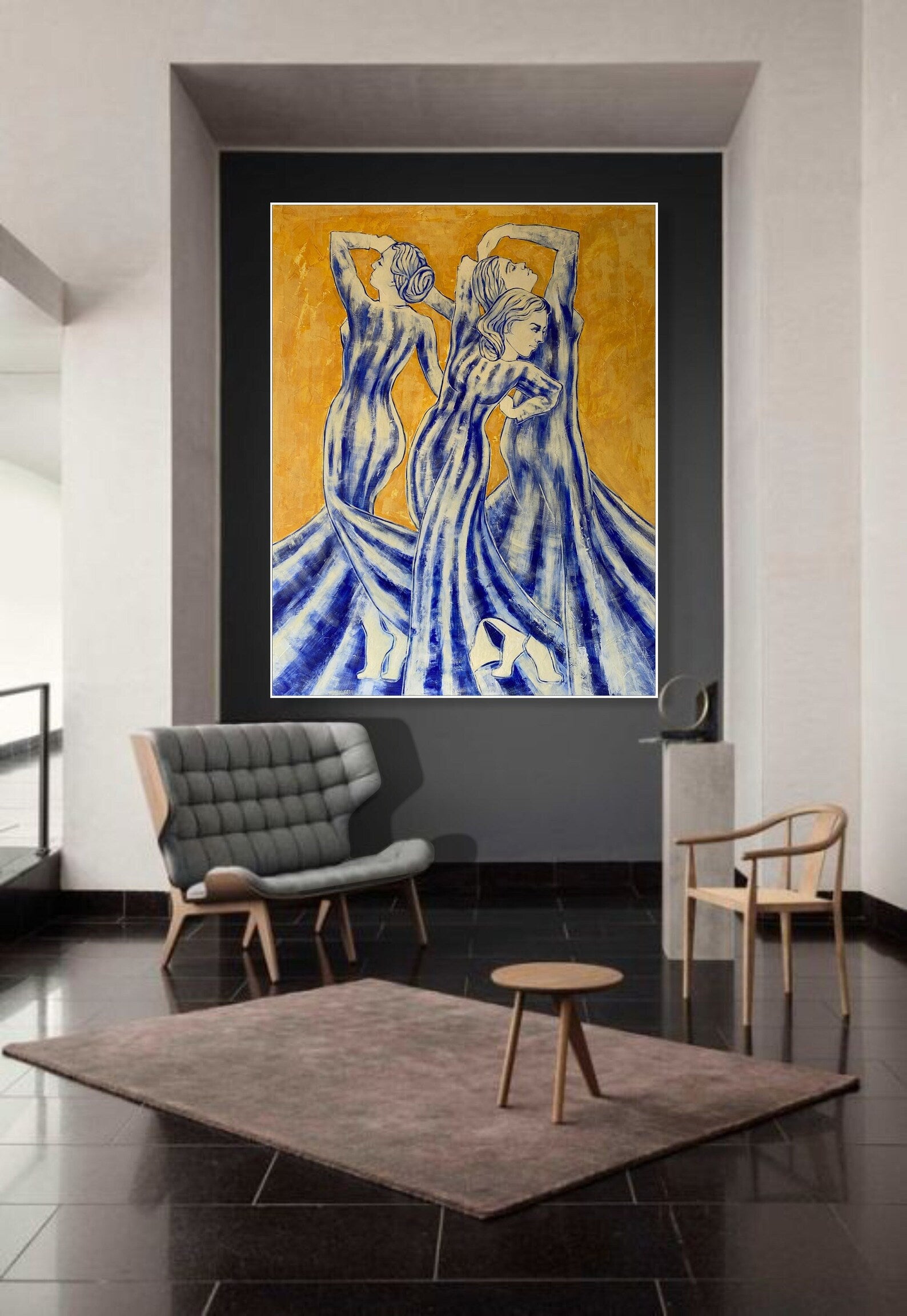 Textured Dance Trio | Golden Backdrop