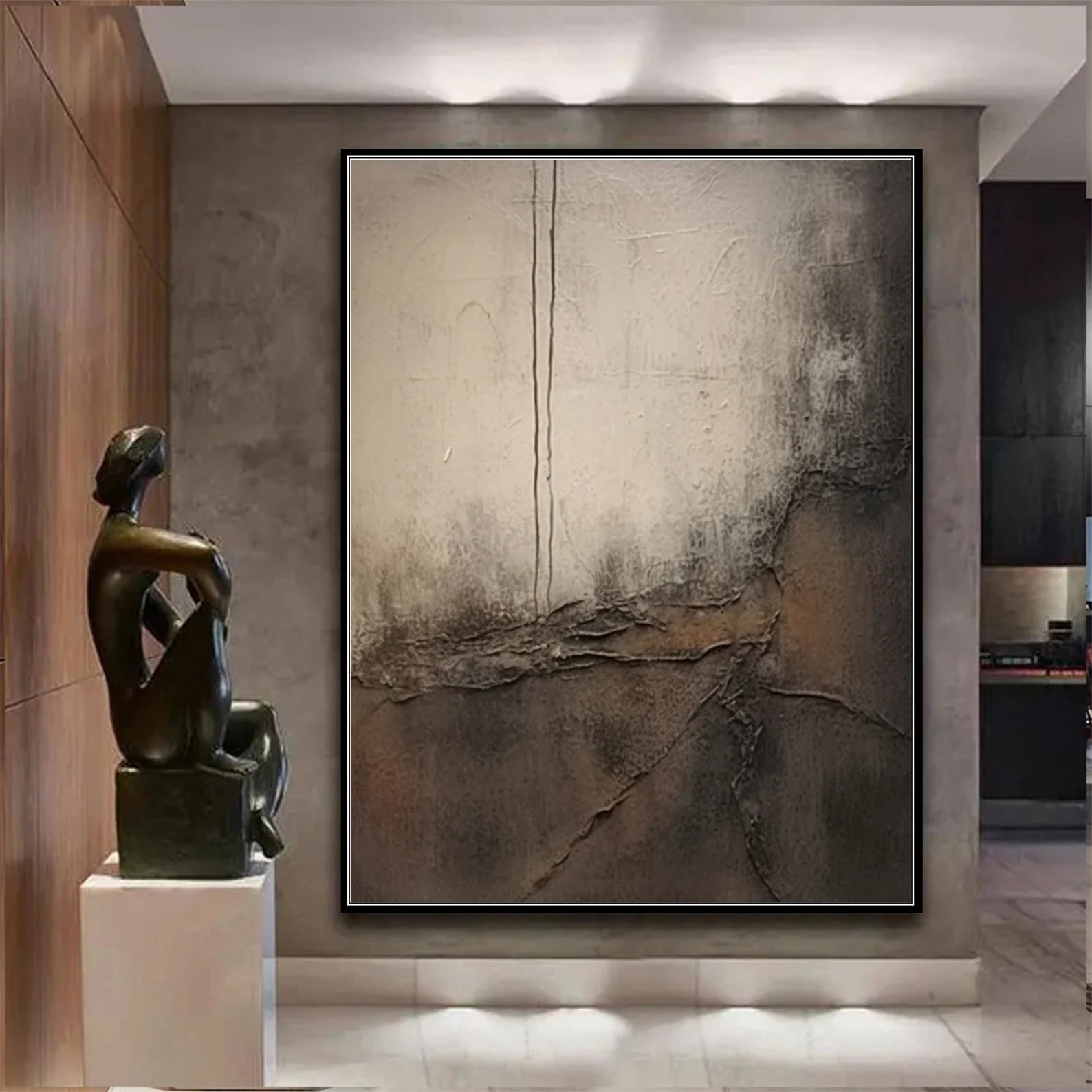 Textured Neutral Elegance | Abstract Depth