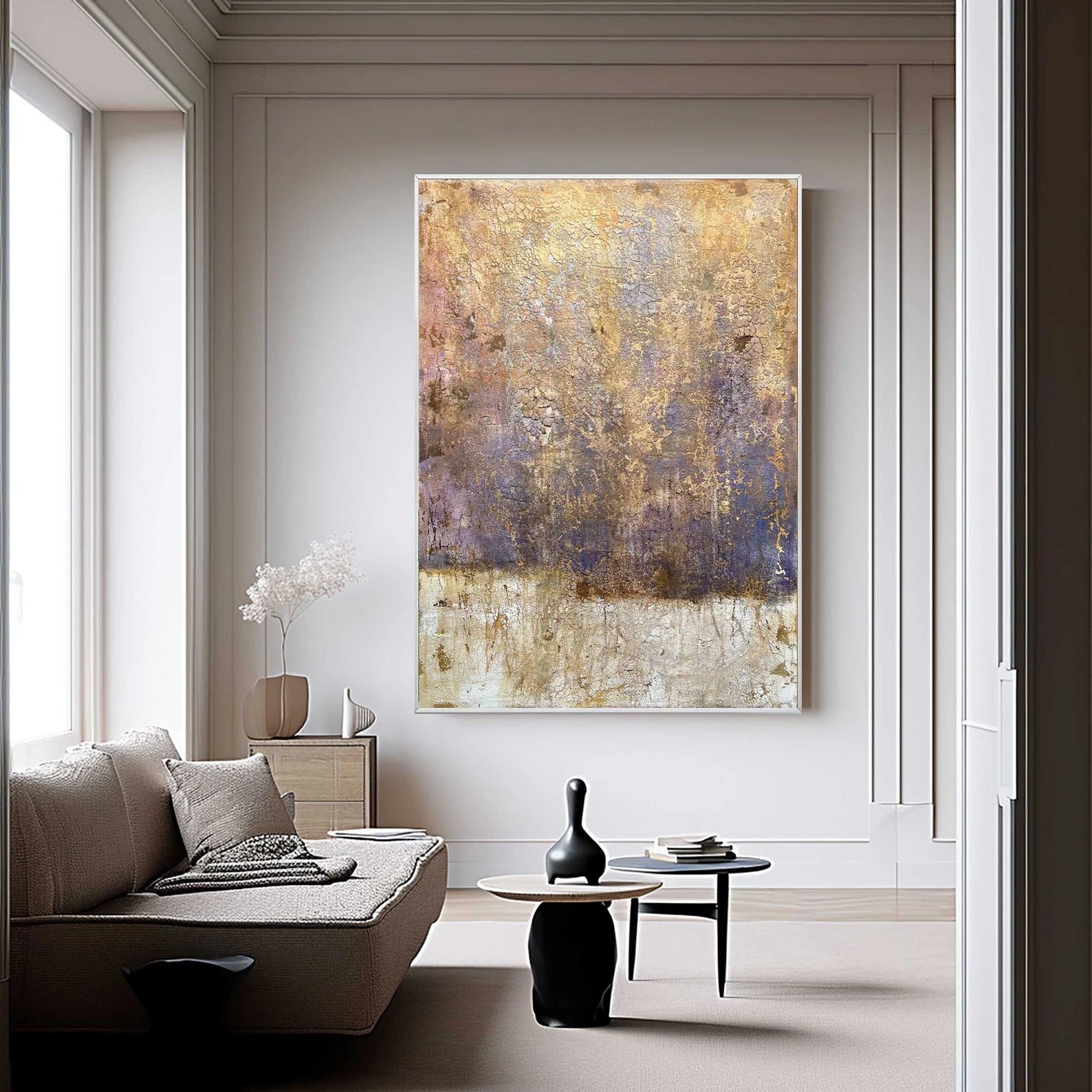 Textured Vintage Opulence | Rust Violet