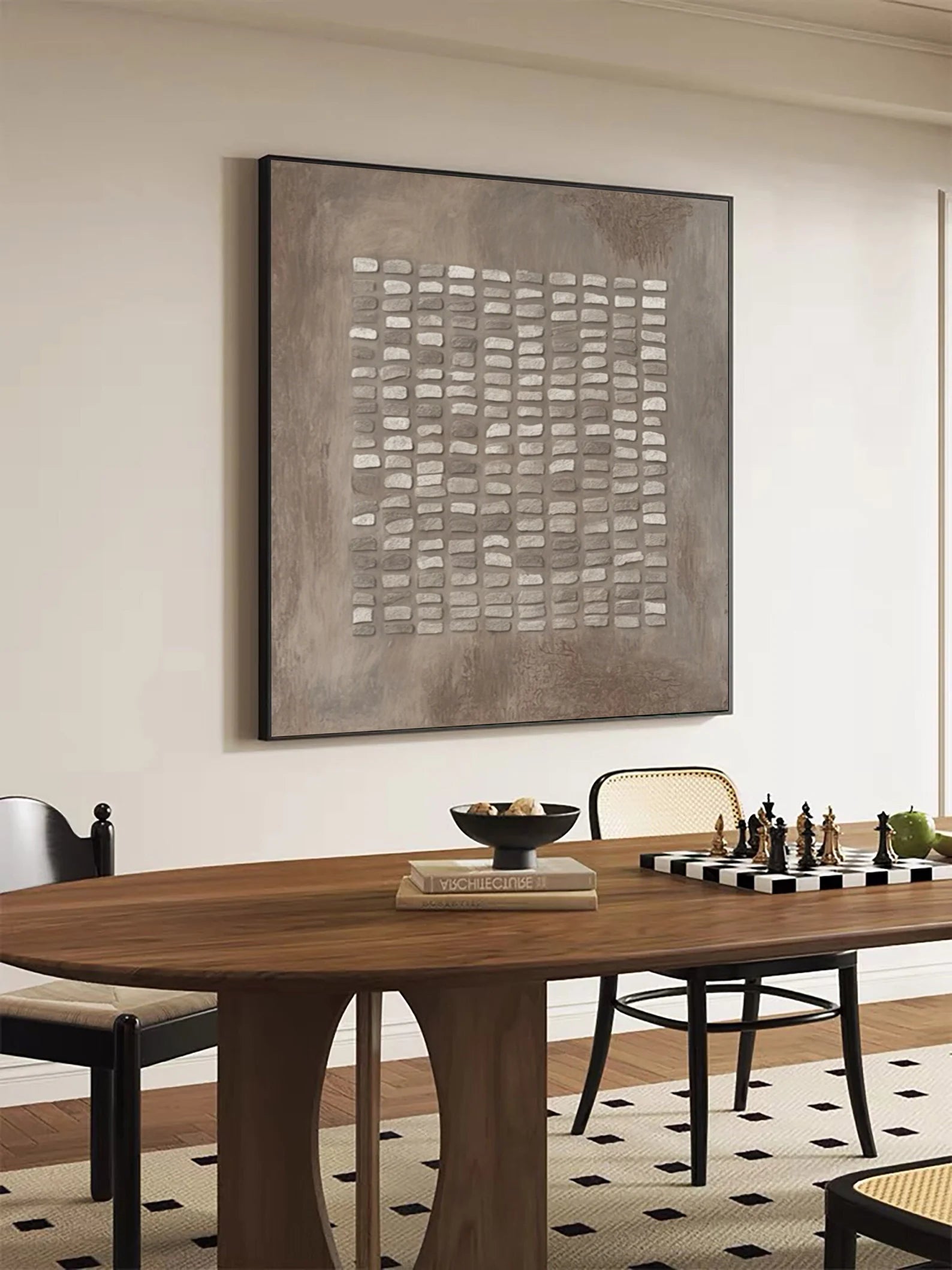 Textured Taupe Abstract Art | Understated Luxury