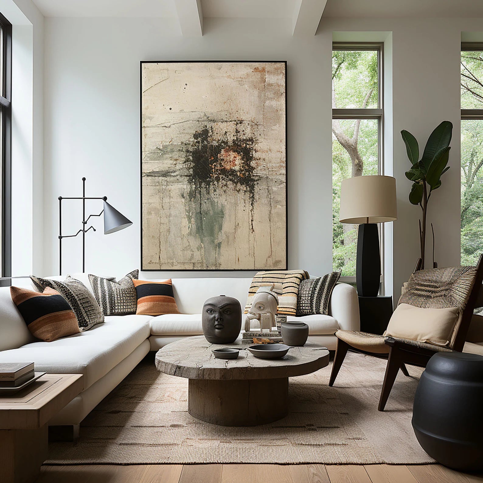 Textured Abstract Grandeur | Neutral Blend