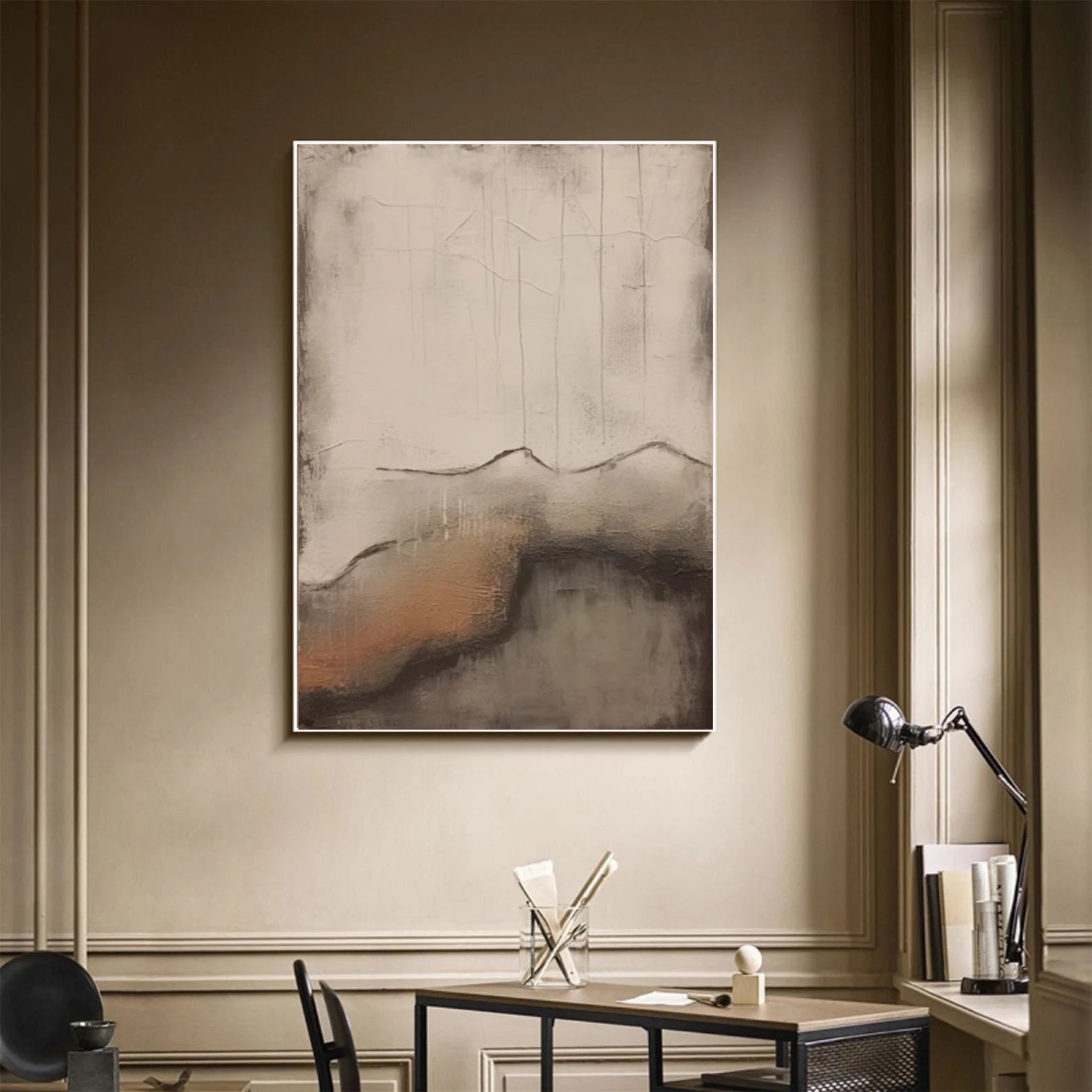 Textured Earthy Nuance | Beige Brown