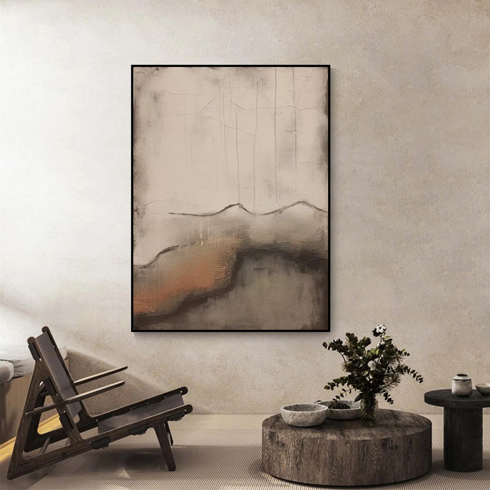 Textured Earthy Nuance | Beige Brown