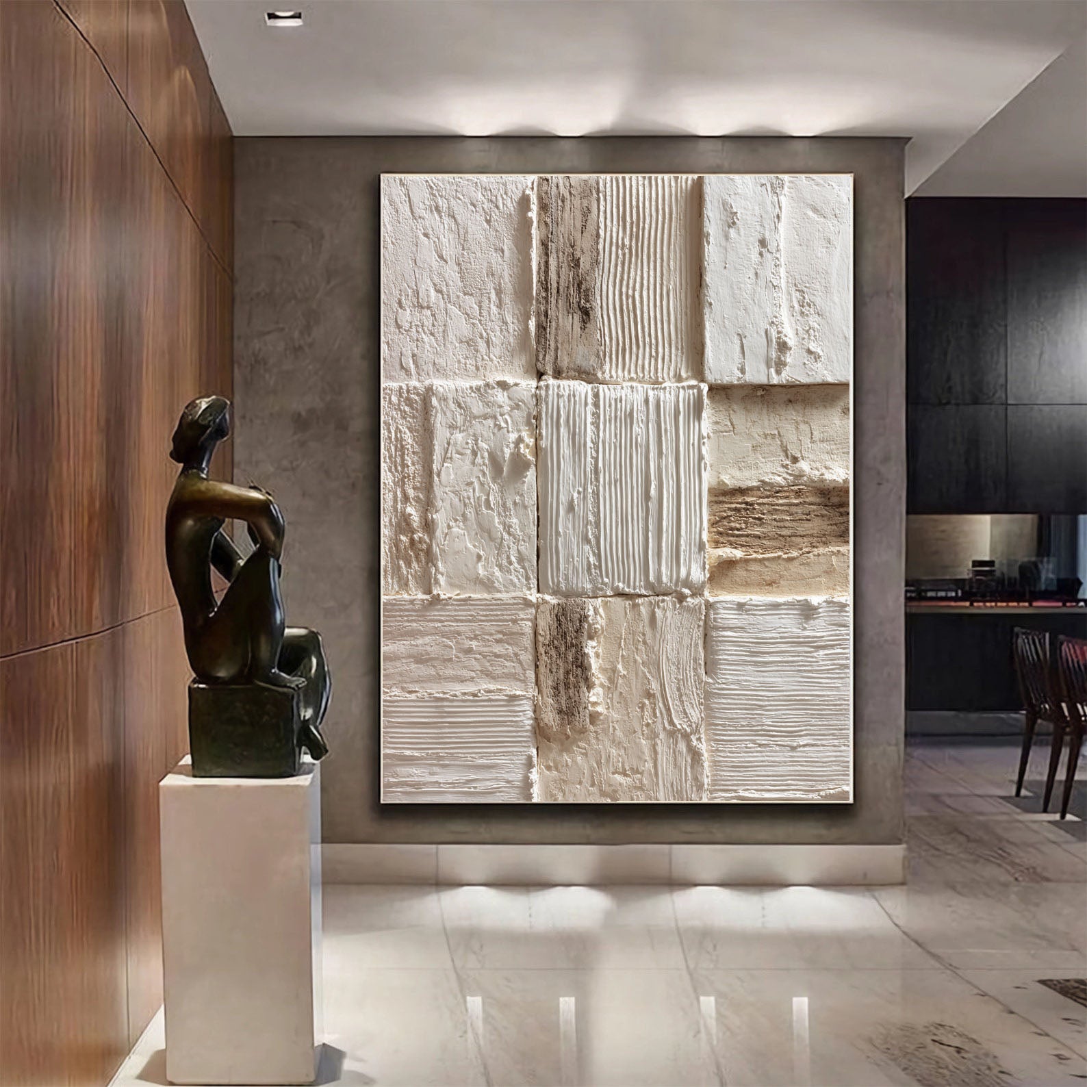 Textured Neutral Art | Minimalist Depth