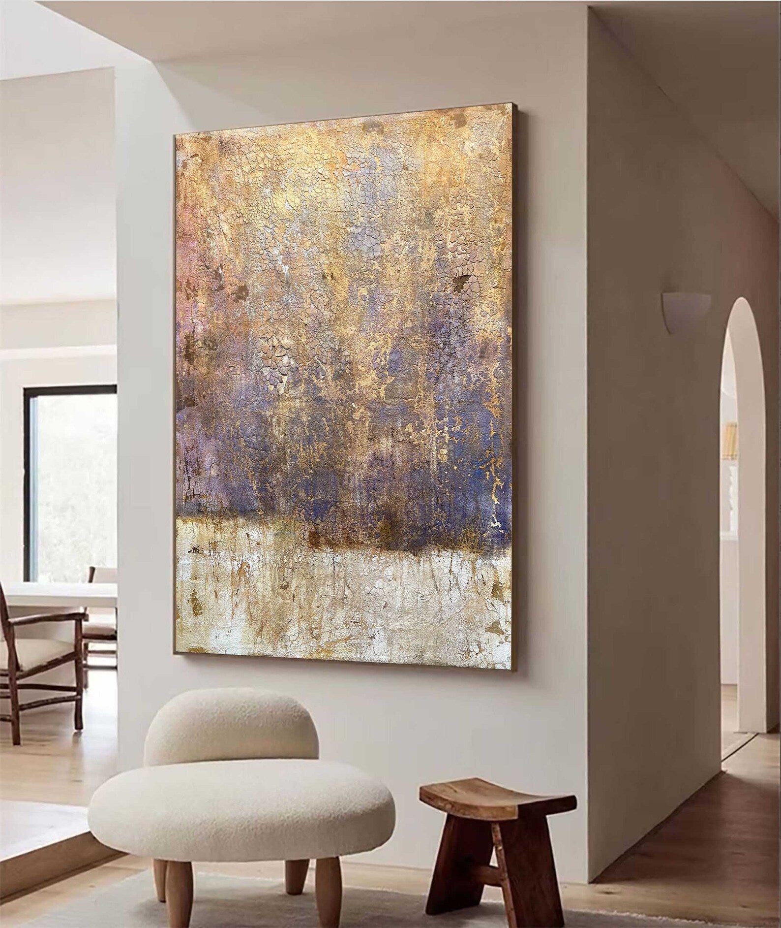 Textured Vintage Opulence | Rust Violet