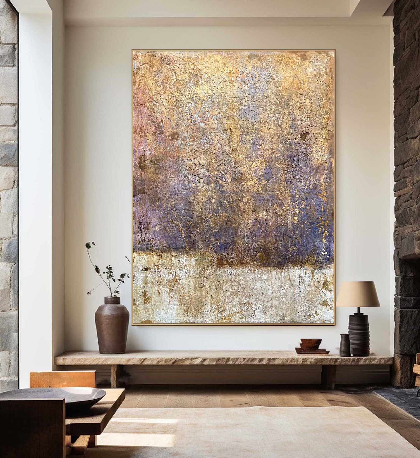 Textured Vintage Opulence | Rust Violet