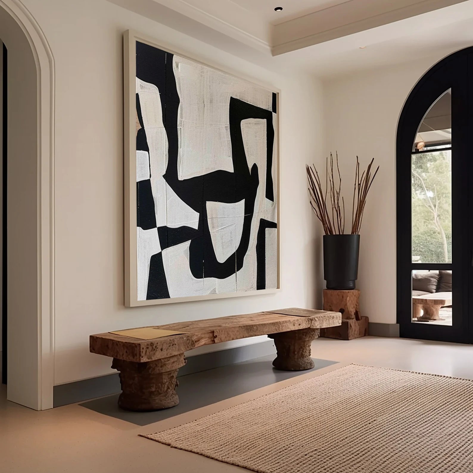 Textured Black White | Bold Contrast