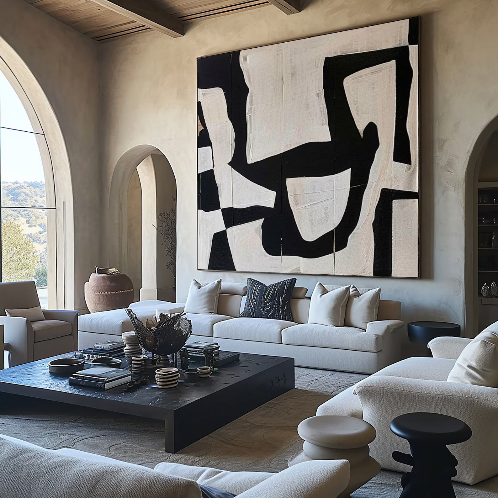 Textured Black White | Bold Contrast