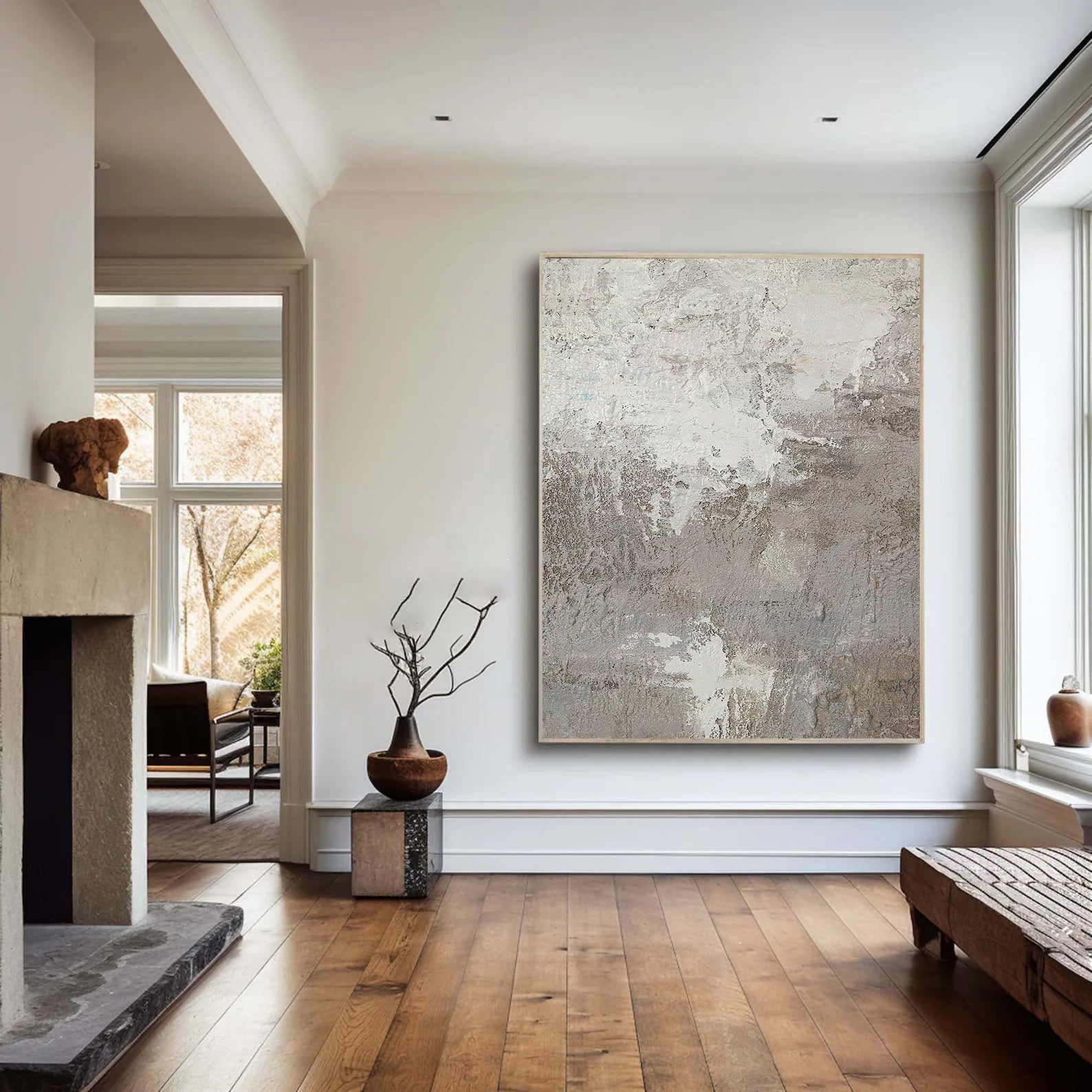 Textured Monochrome Sophistication | Gray Depth