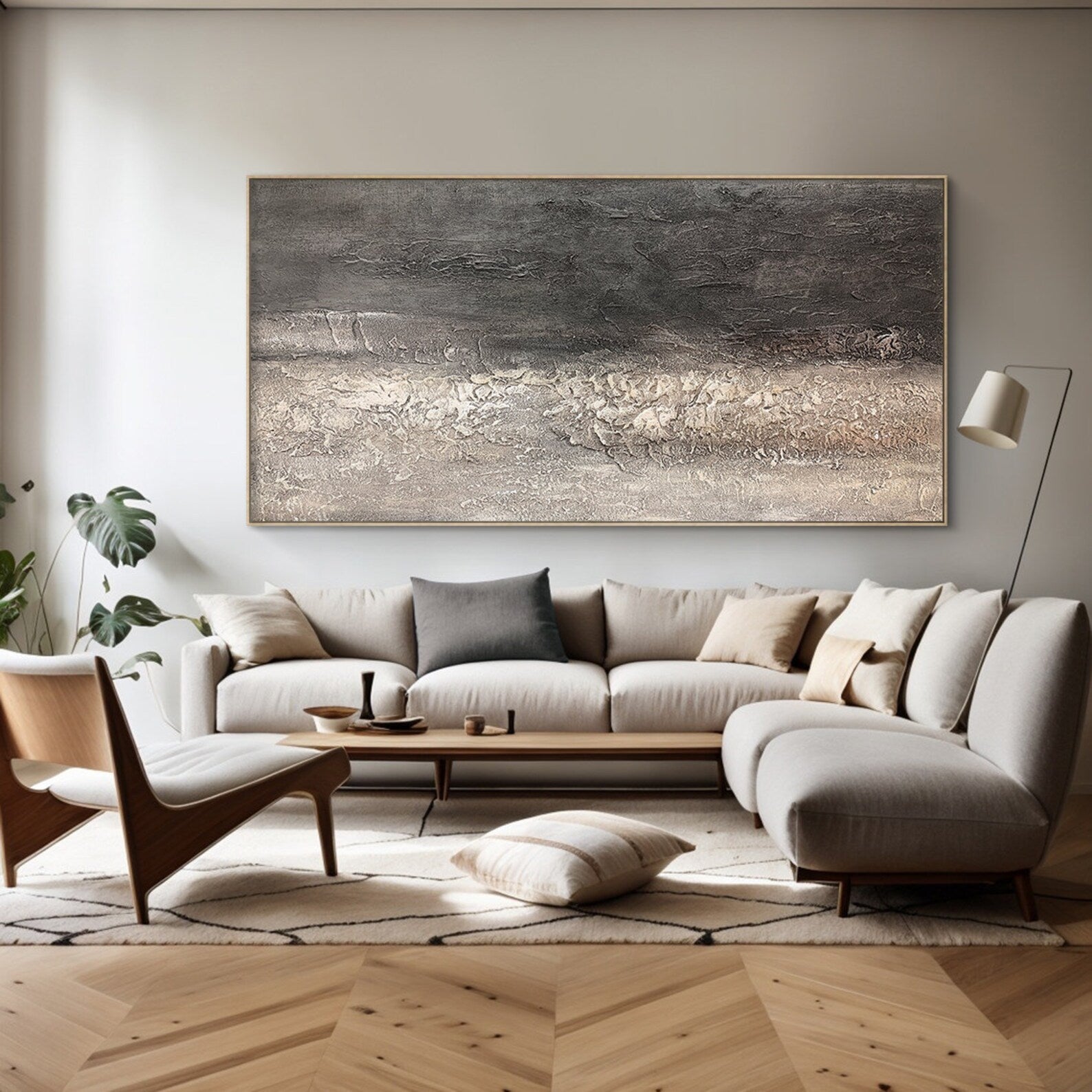 Textured Abstract Luxury | Gray Gold