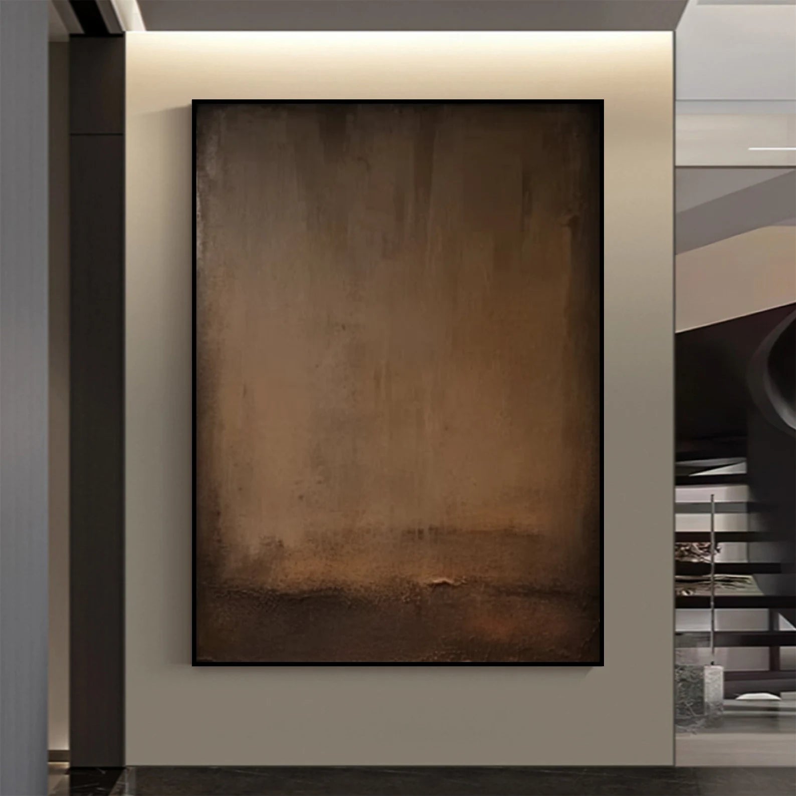 Textured Terrene Luxuriance | Sienna Ecru