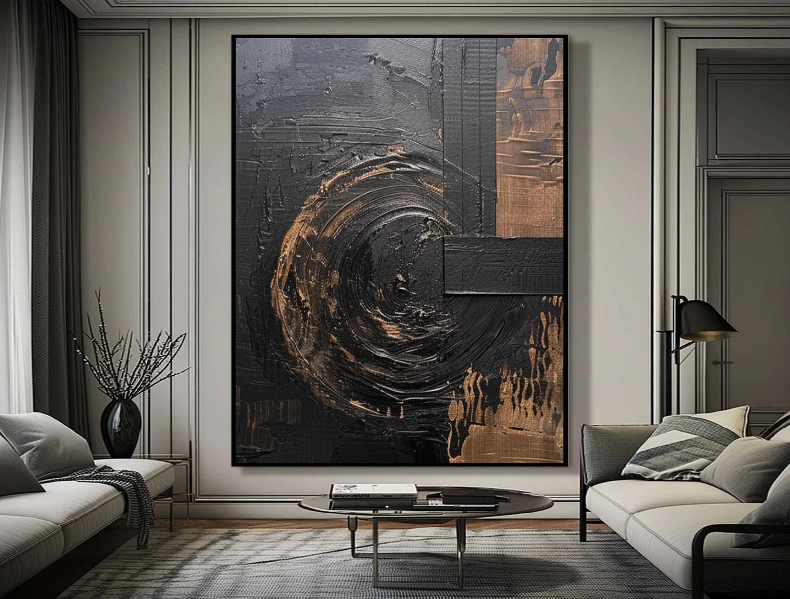 Textured Swirl Art | Opulent Edge