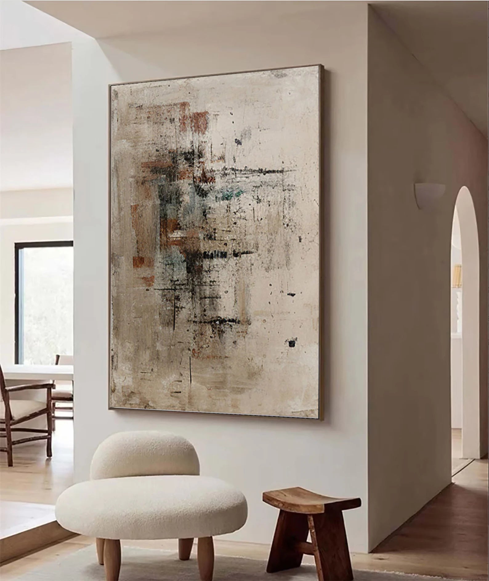 Textured Abstract Elegance | Neutral Blend