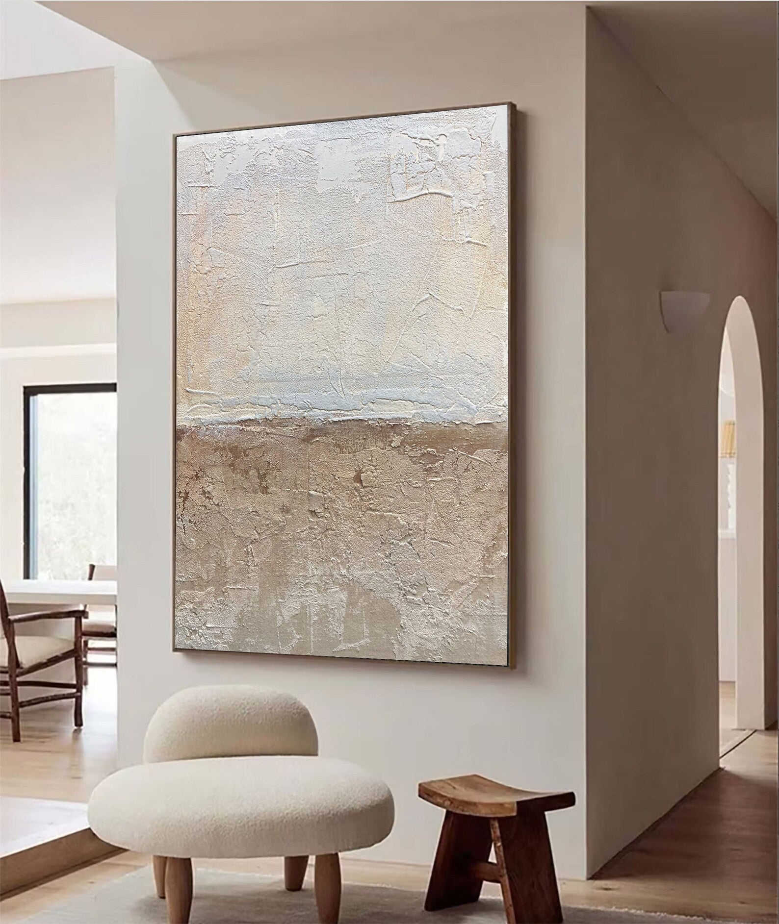 Textured Earthy Elegance | Beige Depth