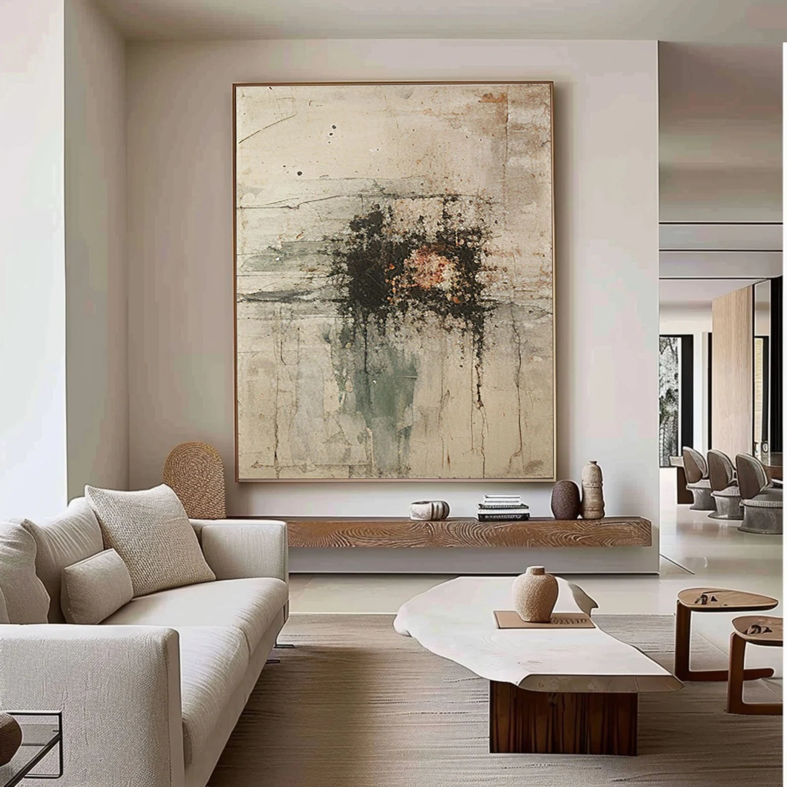 Textured Abstract Grandeur | Neutral Blend