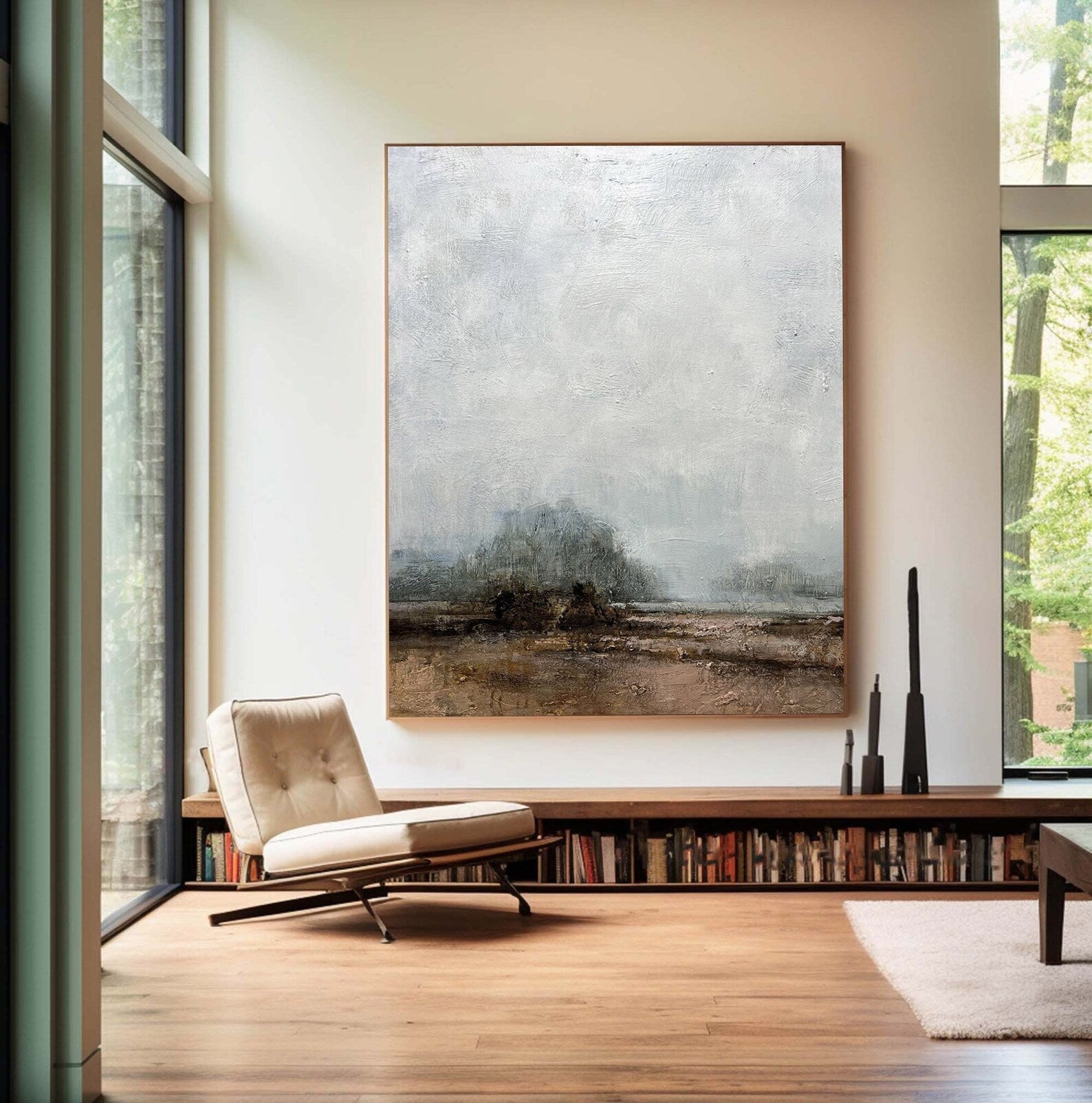 Textured Landscape Calm | Grey Brown