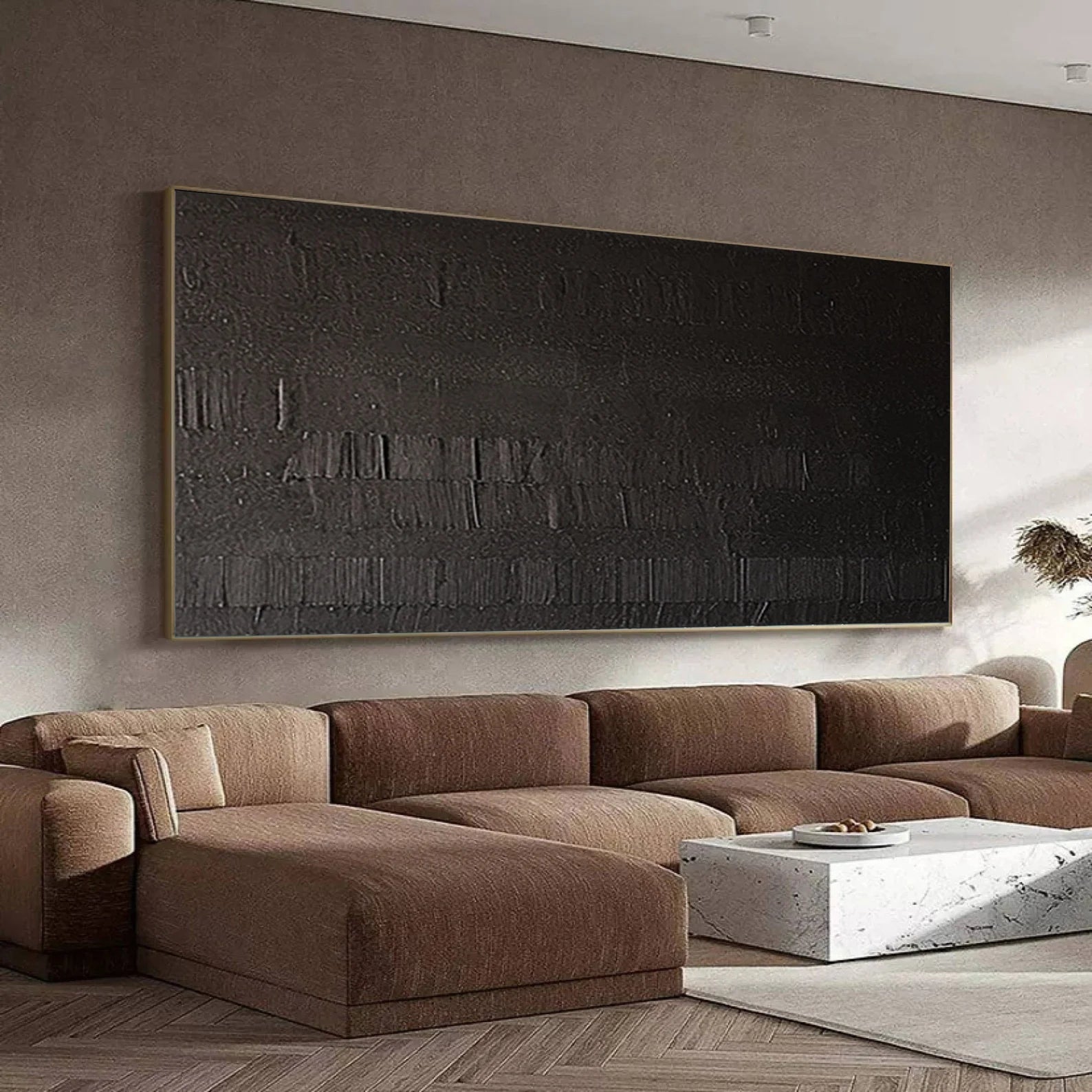 Textured Monochrome Depth | Black Elegance