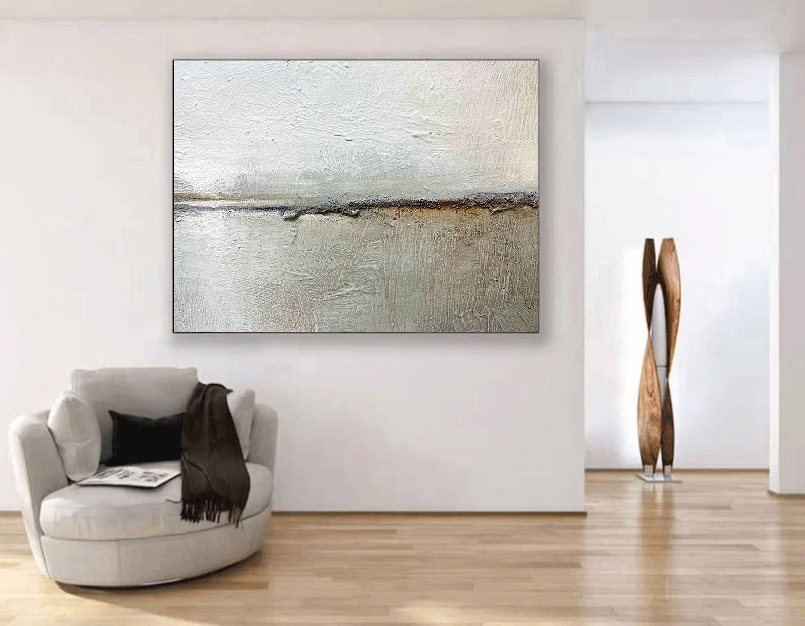 Textured Earthy Calm | Sage Beige