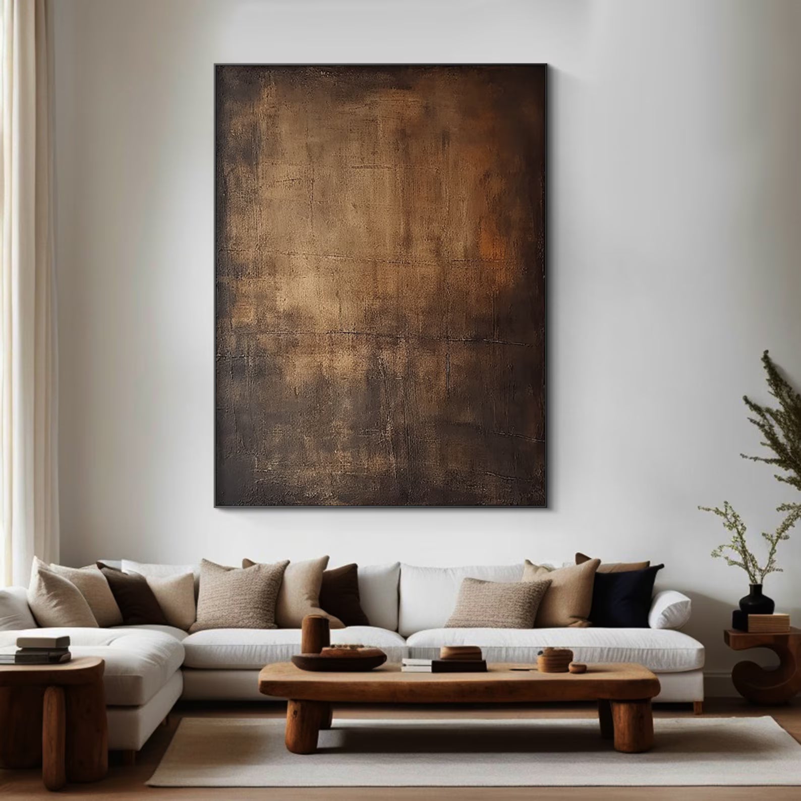 Textured Earthy Opulence | Brown Rhythm