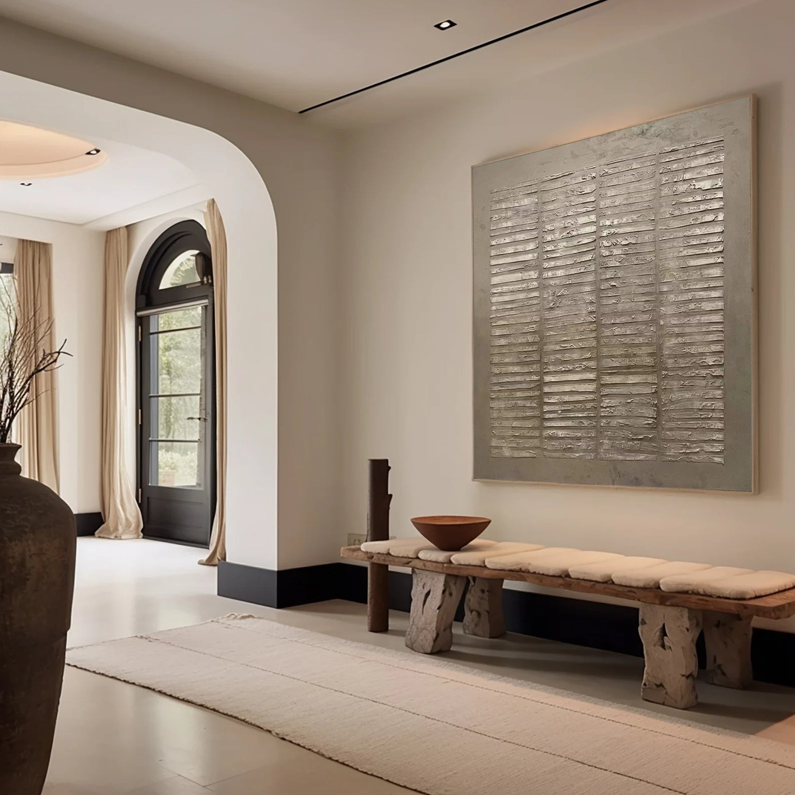 Textured Neutral Sophistication | Gray Beige