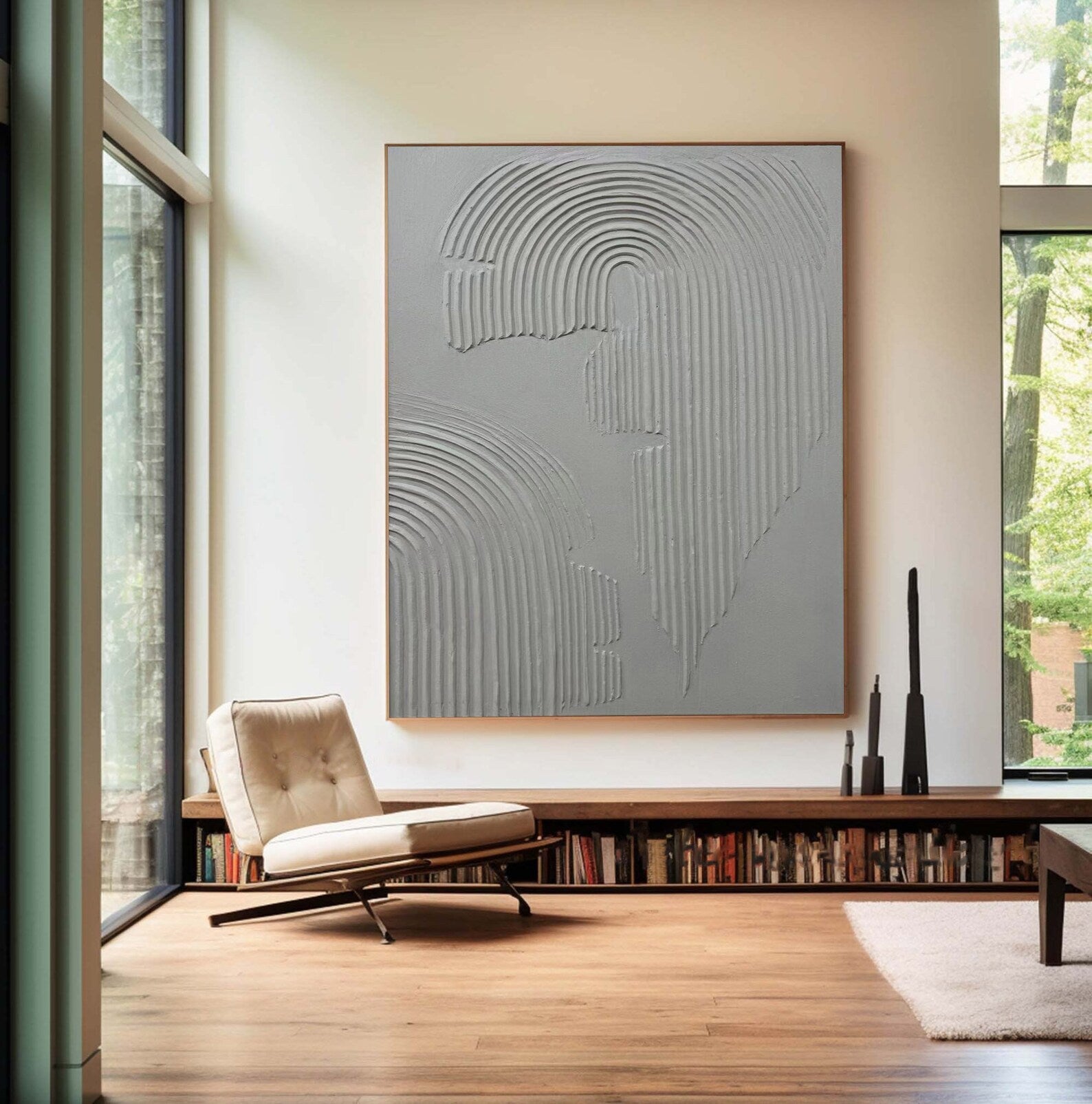 Textured Geometric Sophistication | Gray Depth