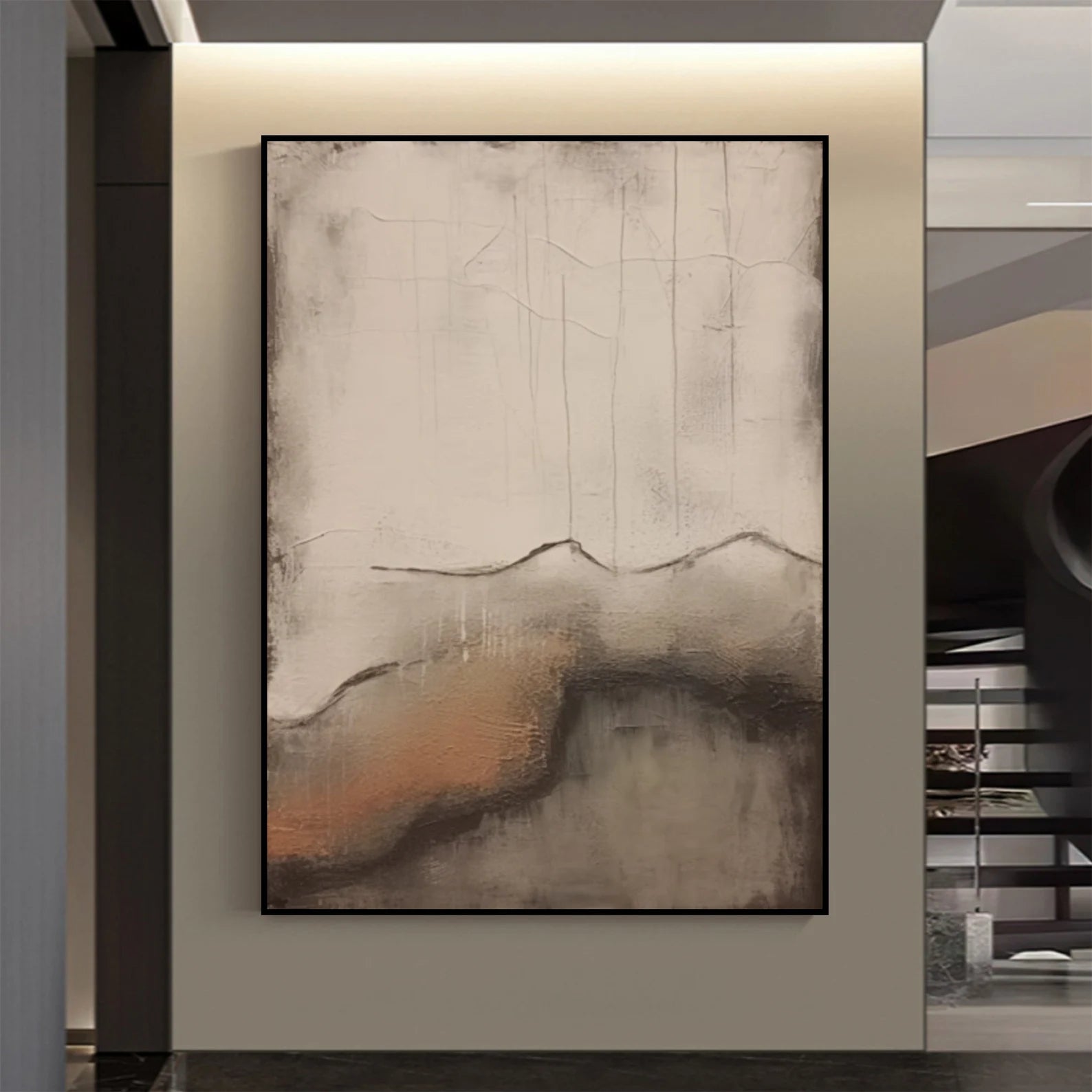 Textured Earthy Nuance | Beige Brown