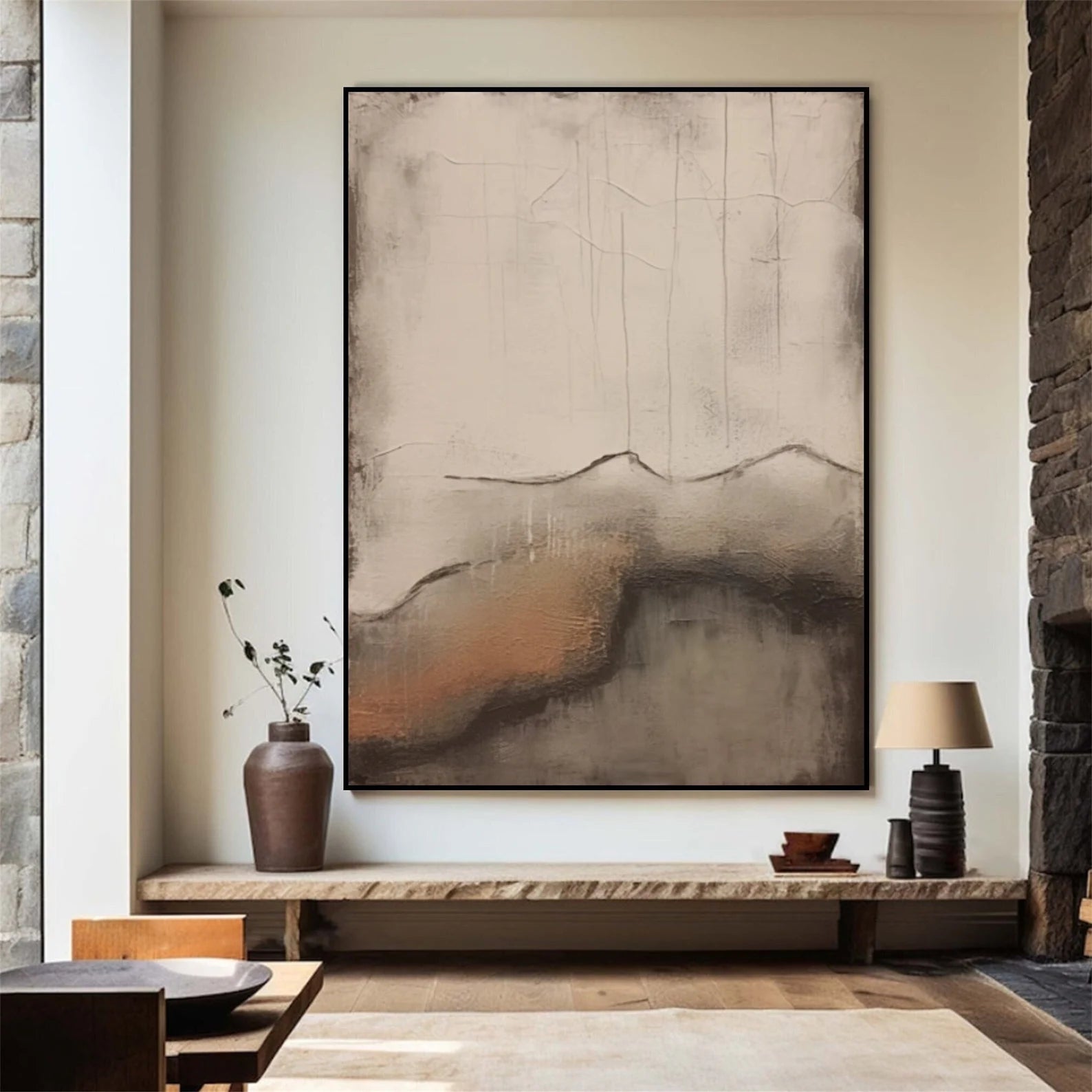 Textured Earthy Nuance | Beige Brown