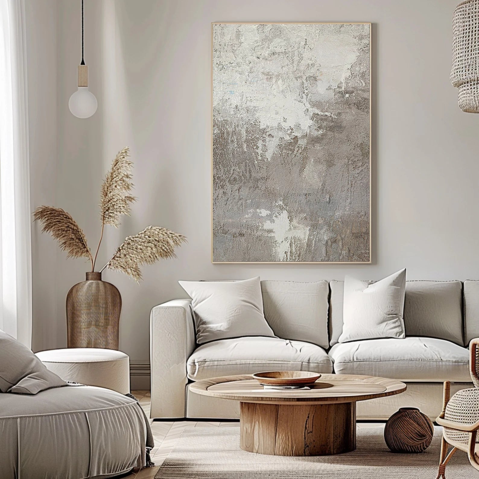 Textured Monochrome Sophistication | Gray Depth