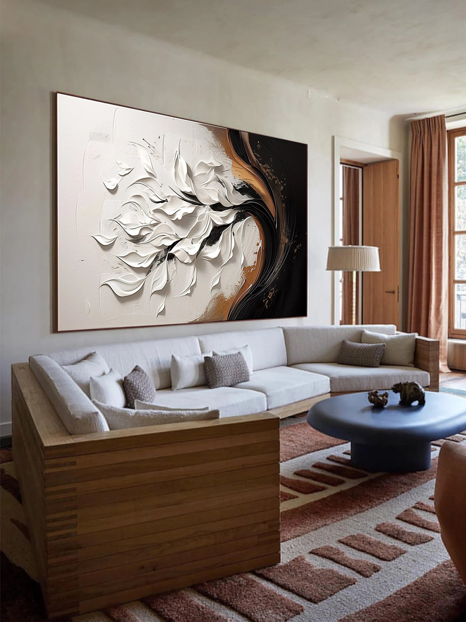 Textured Floral Luxury | White Gold