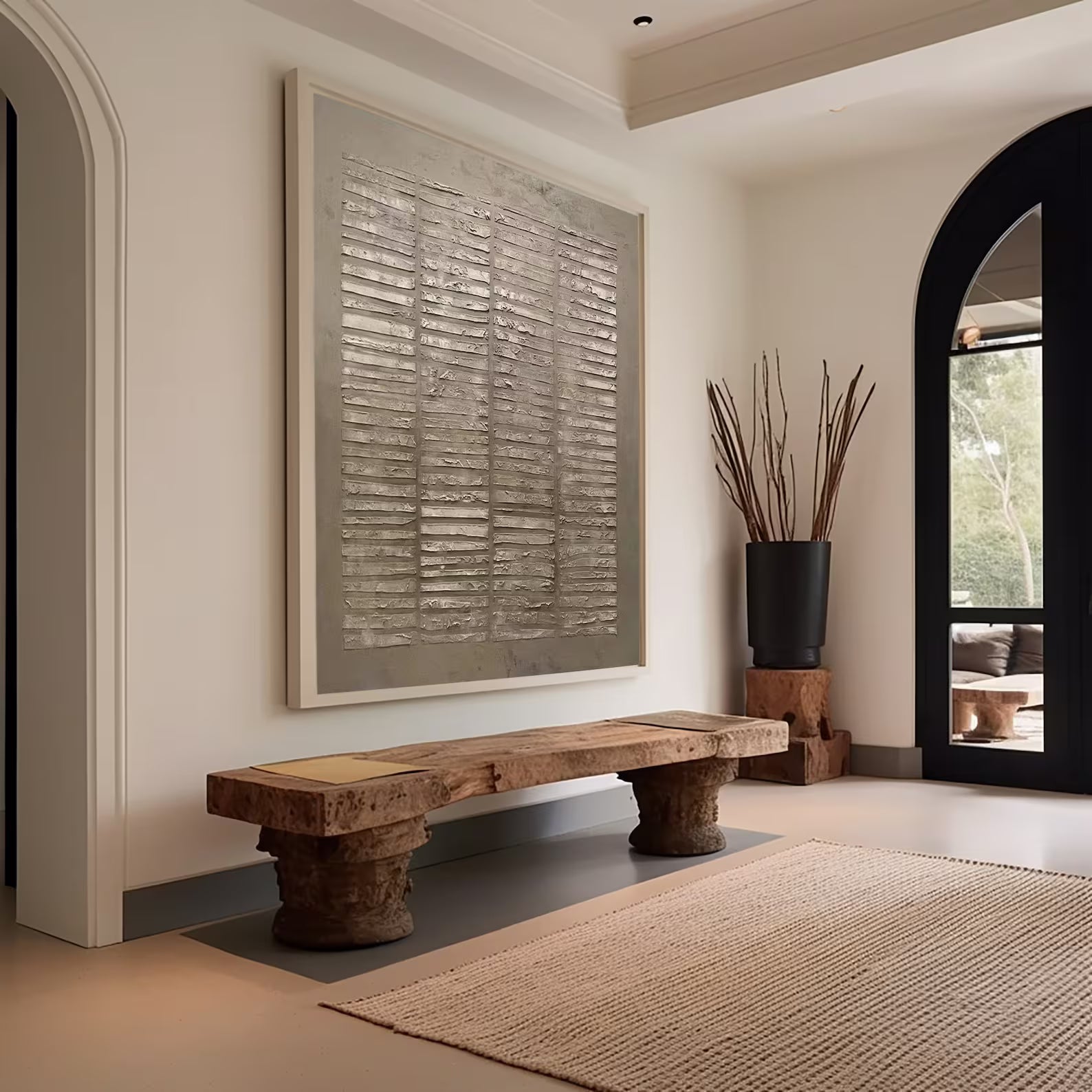 Textured Neutral Sophistication | Gray Beige