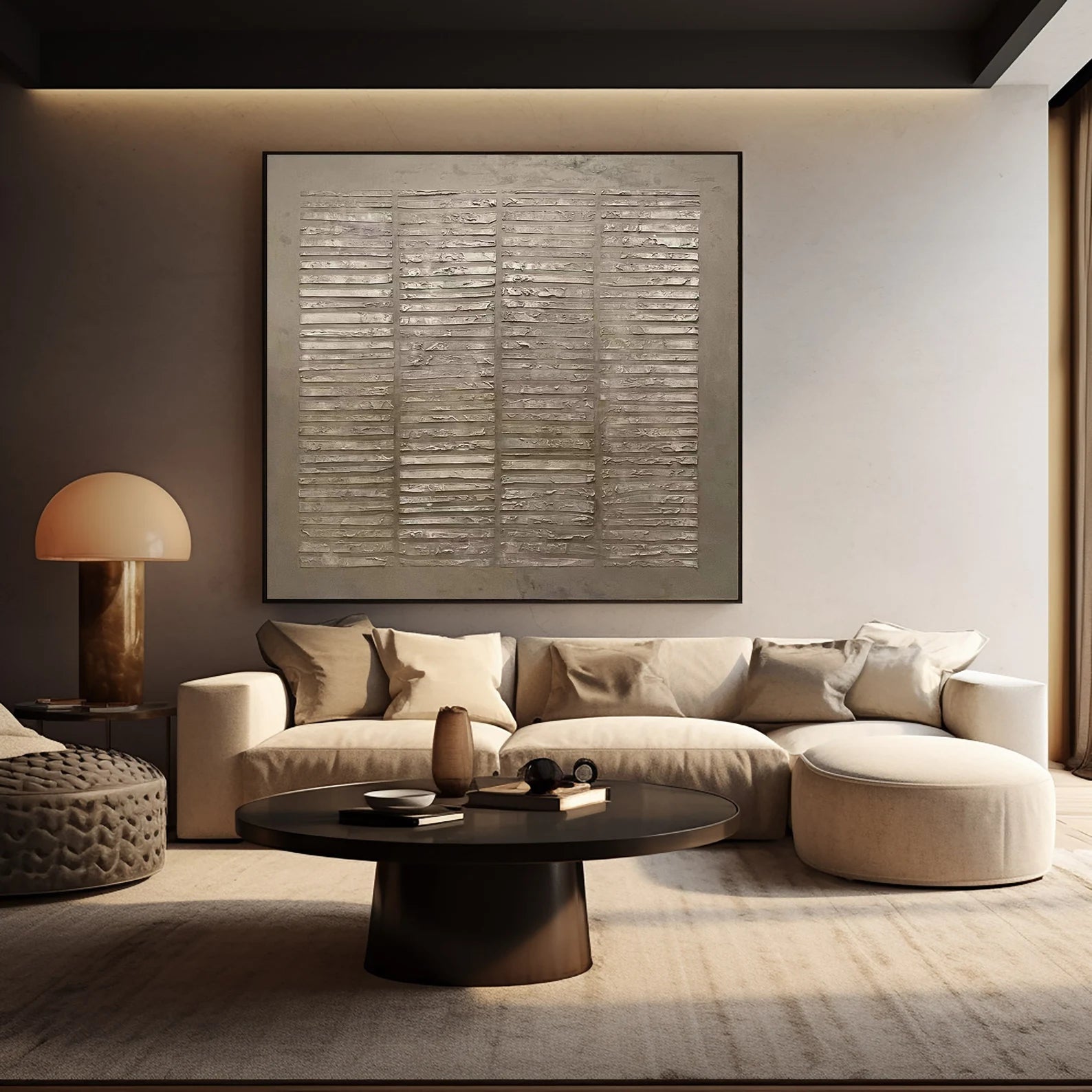 Textured Neutral Sophistication | Gray Beige