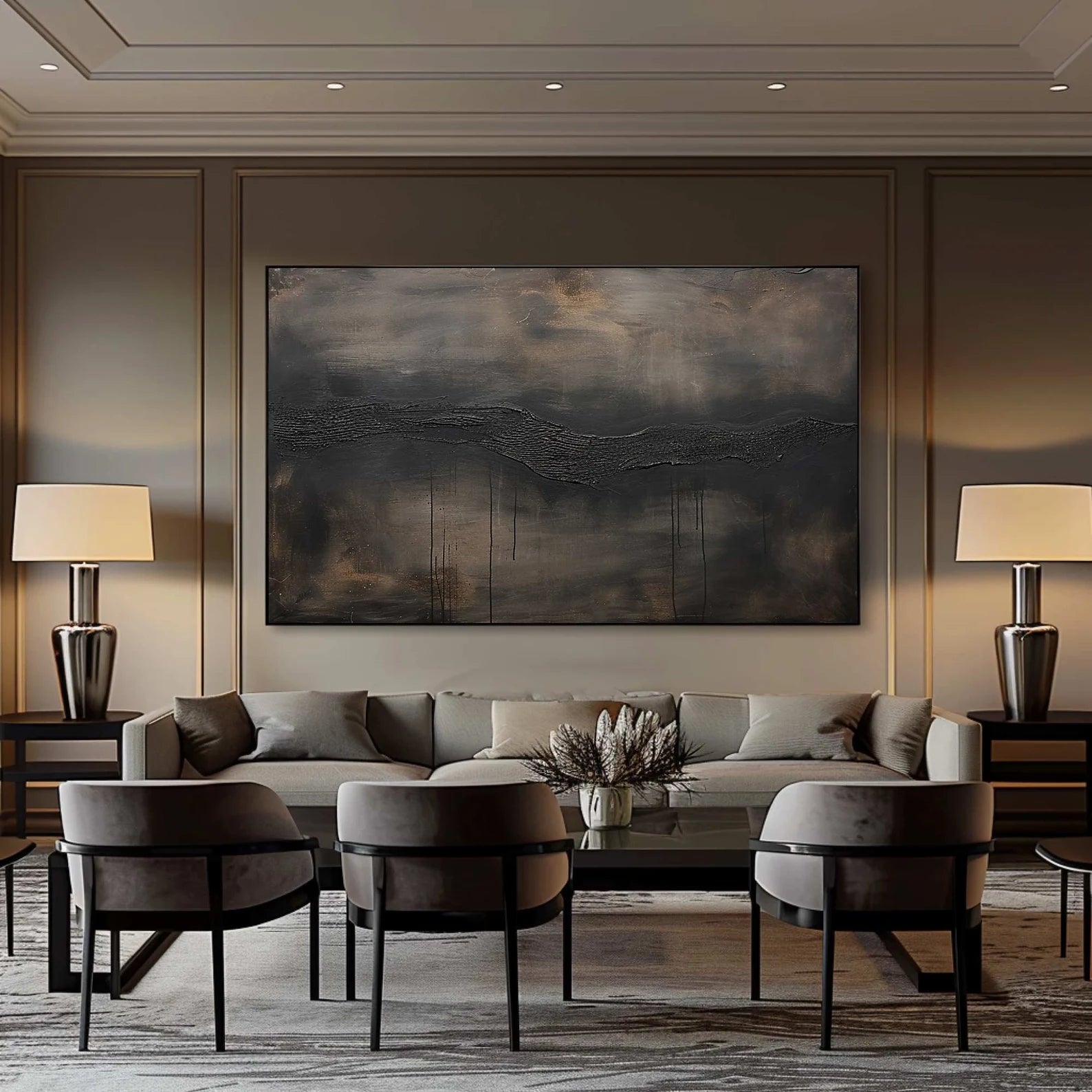 Abstract Luxe Art | Dark Rhythm