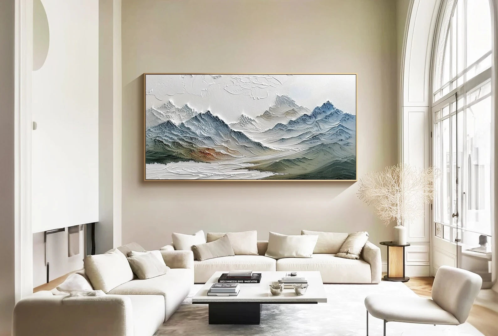 Textured Mountain Art | Serene Peaks