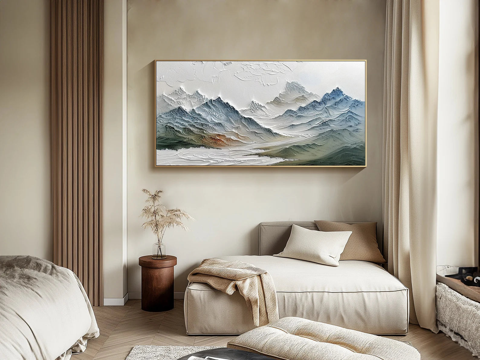 Textured Mountain Art | Serene Peaks