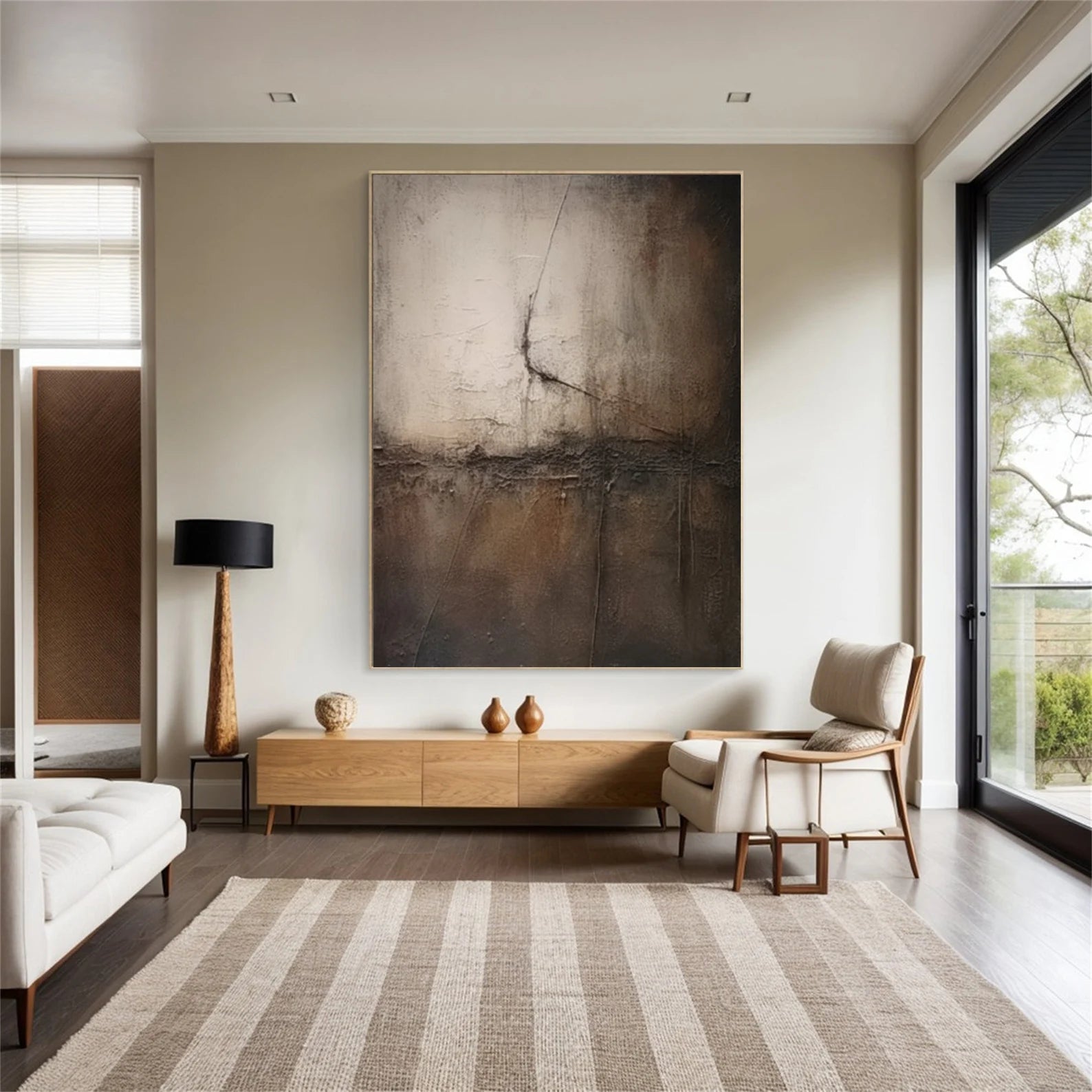 Textured Monochrome Abstract | Dramatic Luxe