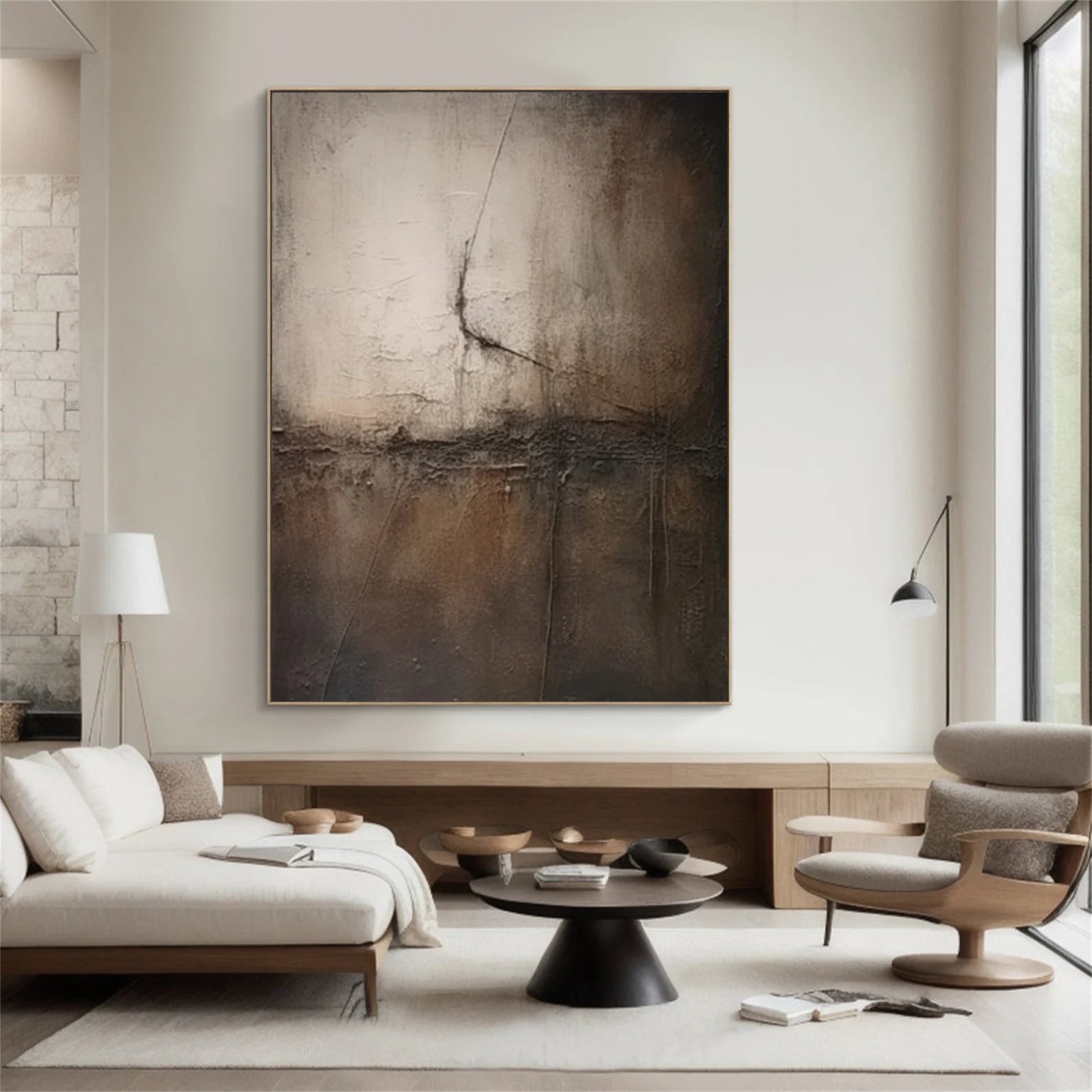 Textured Monochrome Abstract | Dramatic Luxe