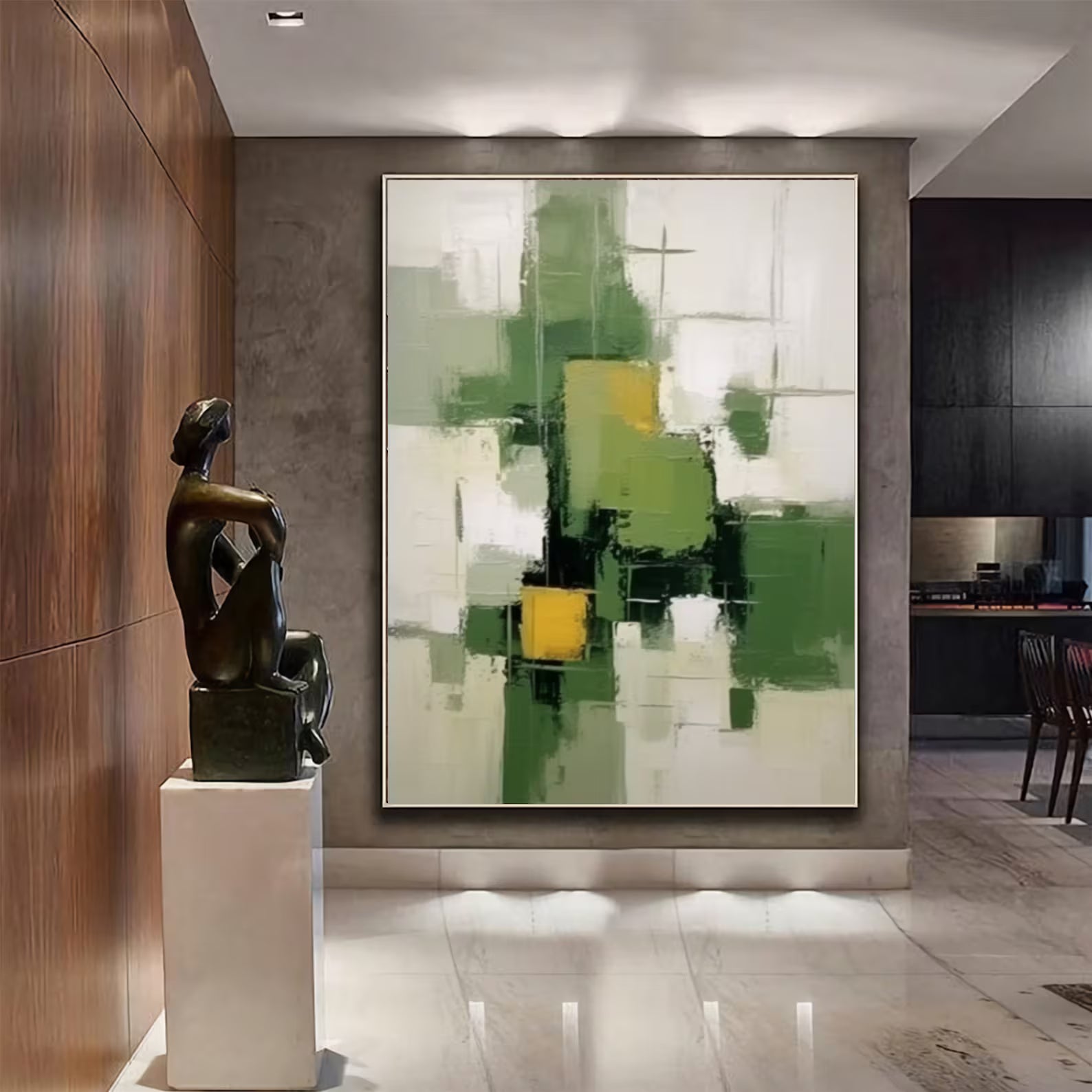 Textured Green Opulence | Nature Hues