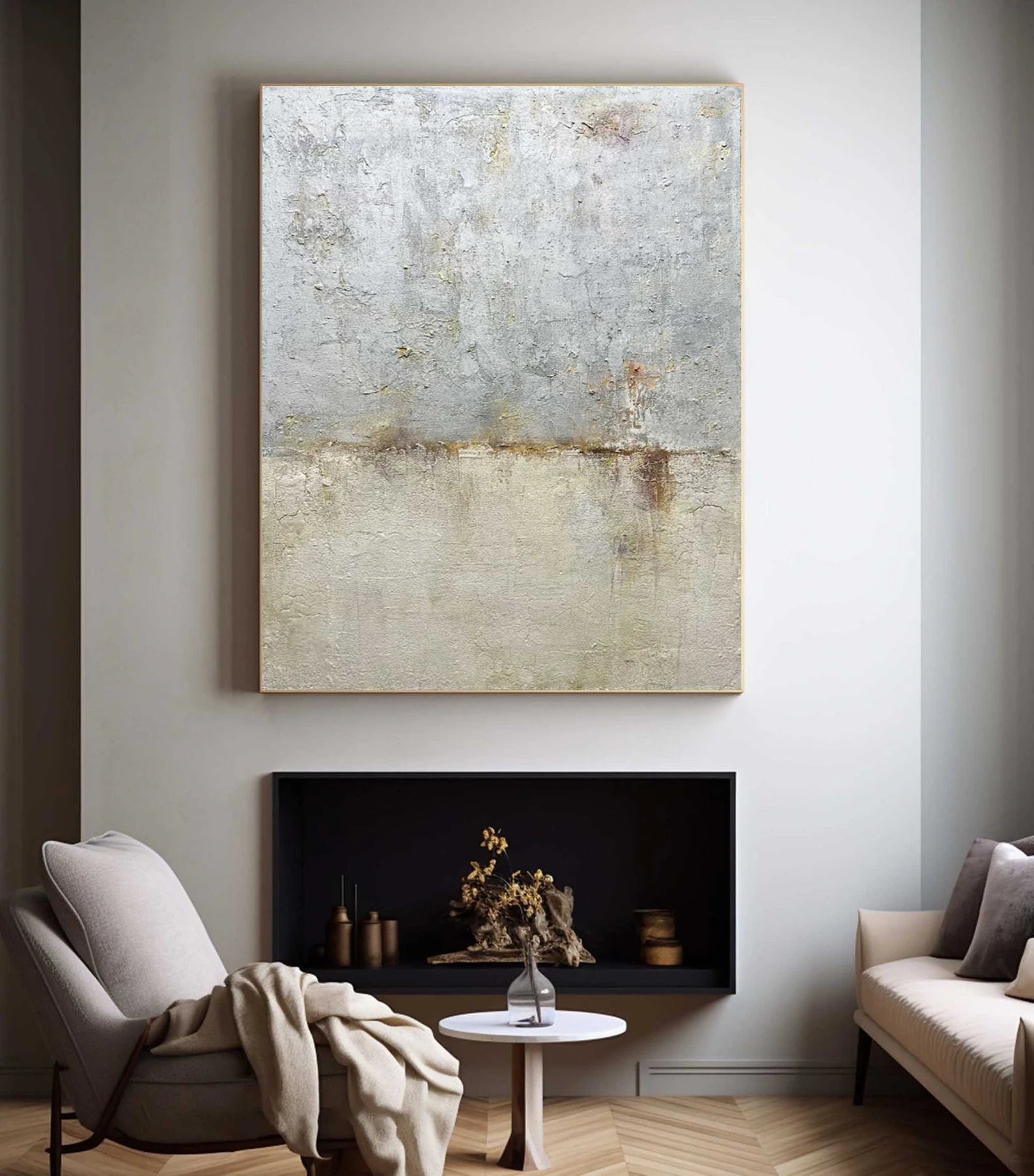 Textured Earthy Sophistication | Gray Beige