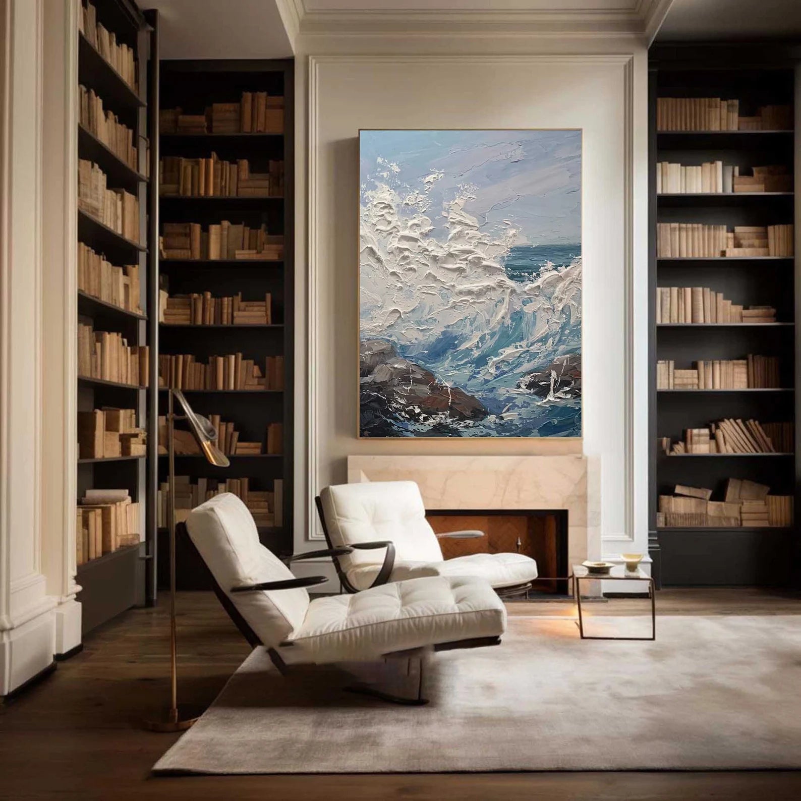 Textured Ocean Wave Abstract | Coastal Luxury