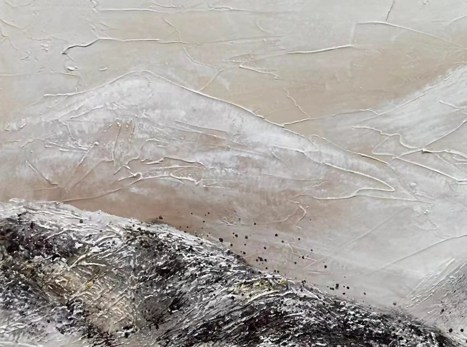 Textured Neutral-toned Minimalist Art | Tranquil Sophistication
