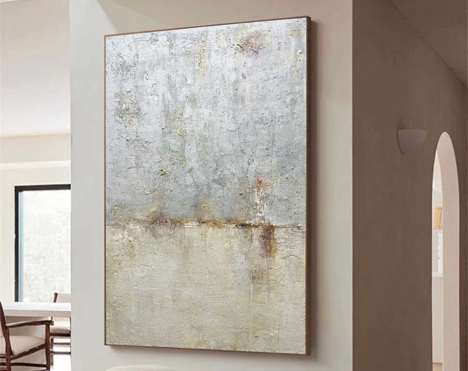 Textured Earthy Sophistication | Gray Beige