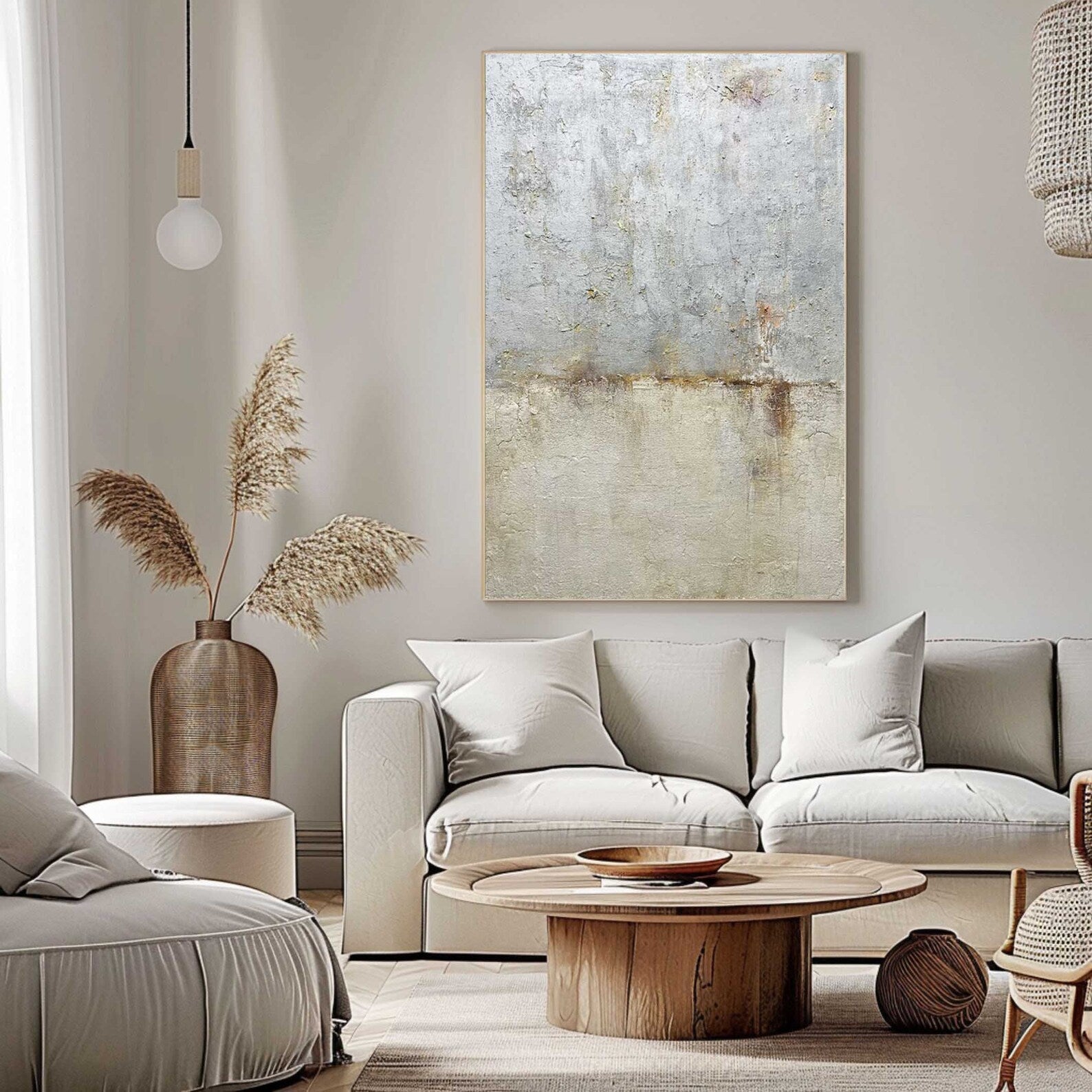 Textured Earthy Sophistication | Gray Beige