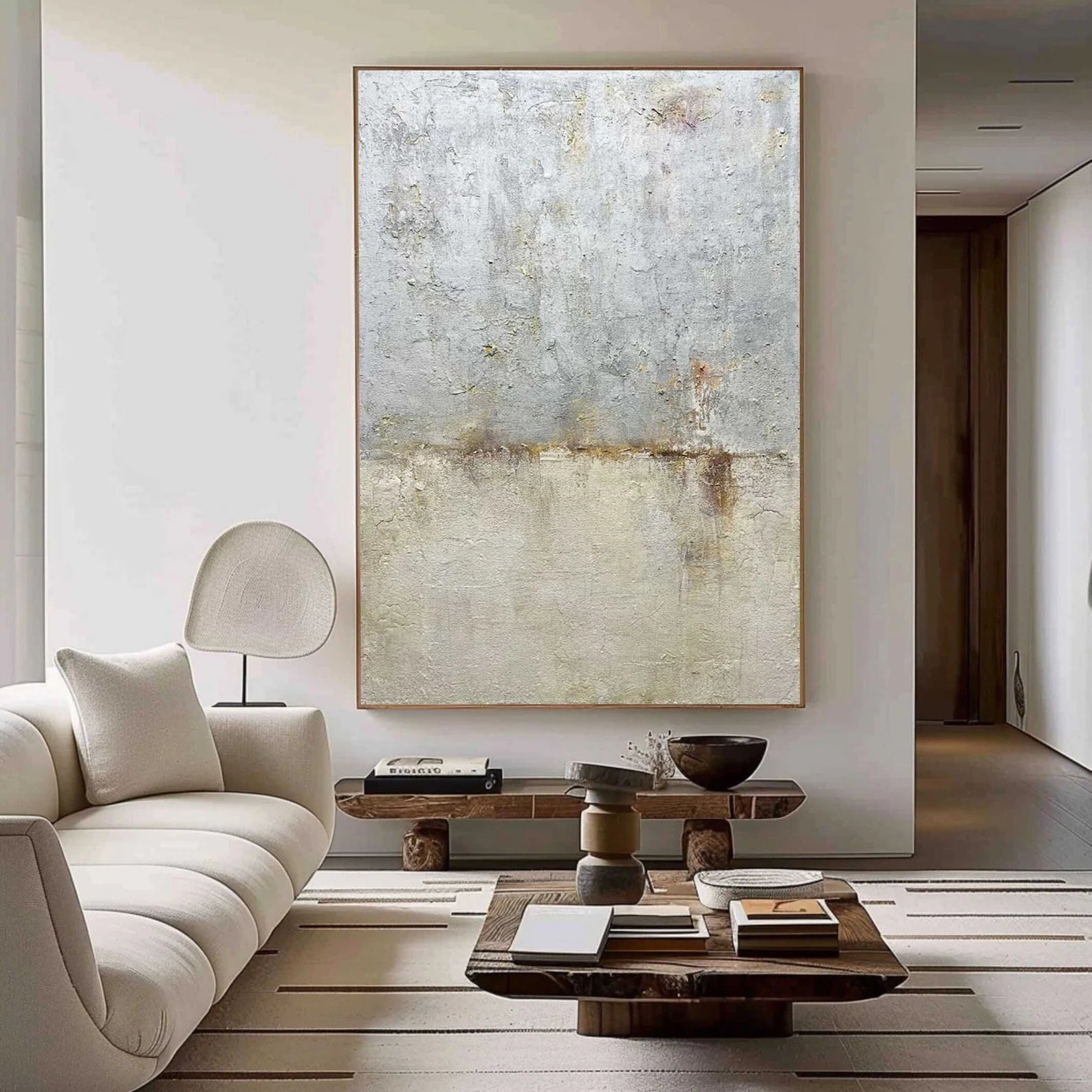 Textured Earthy Sophistication | Gray Beige