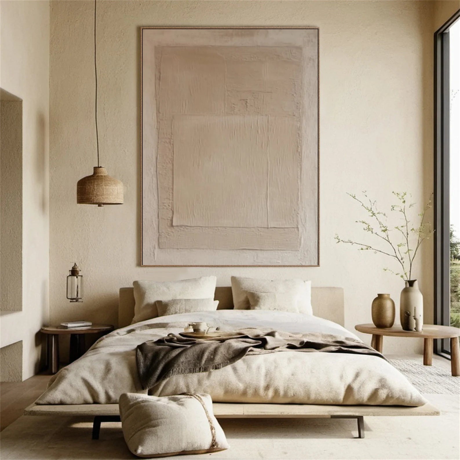 Textured Beige Abstract | Minimalist Luxe