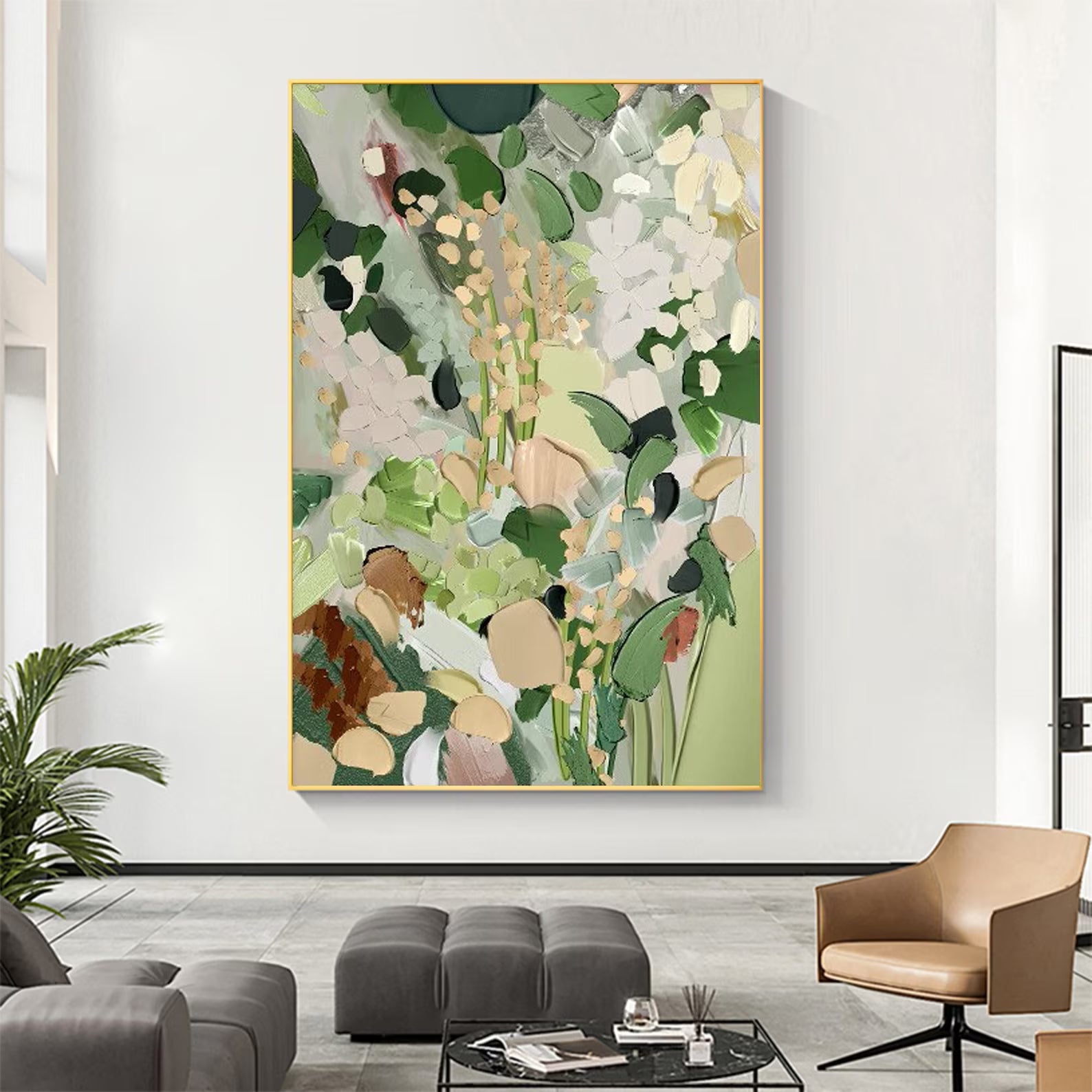 Textured Floral Opulence | Mossy Bloom
