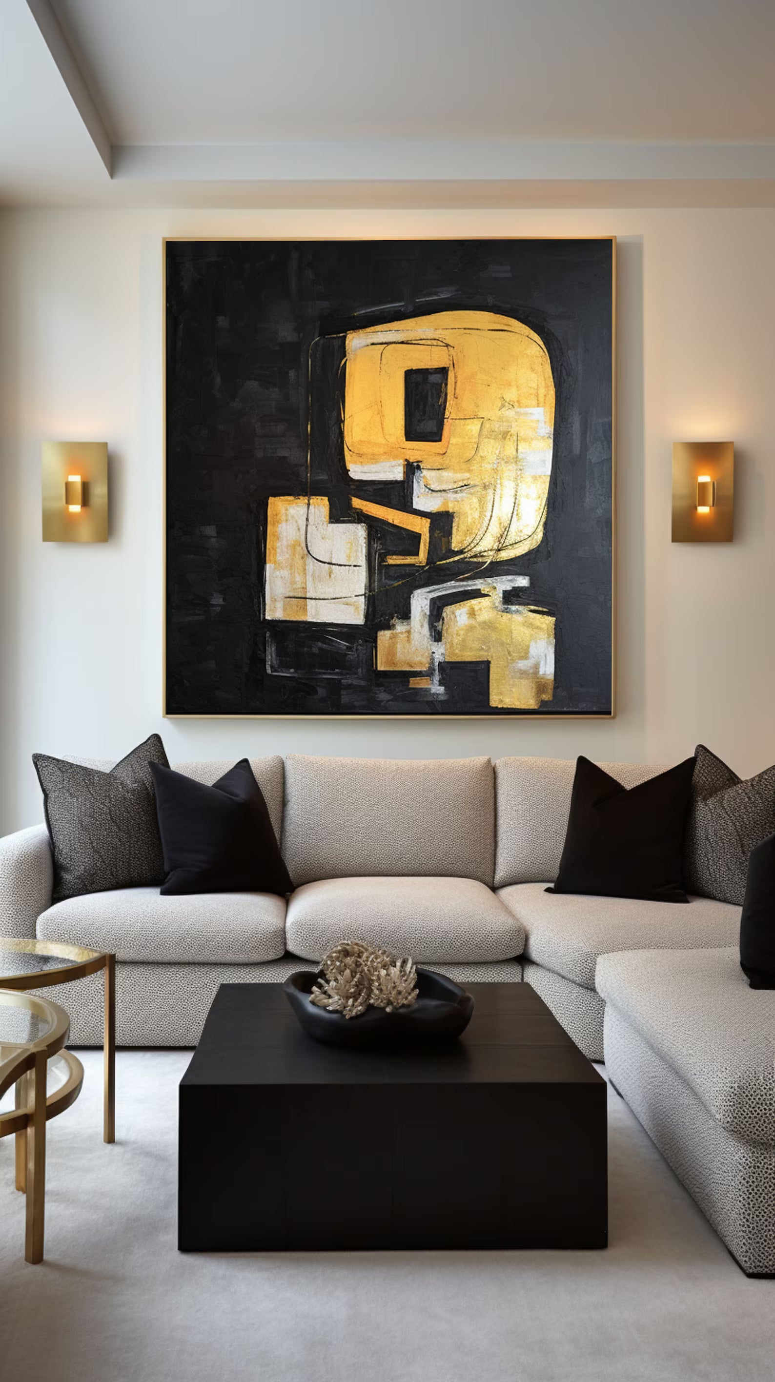 Textured Black Gold | Opulent Depth