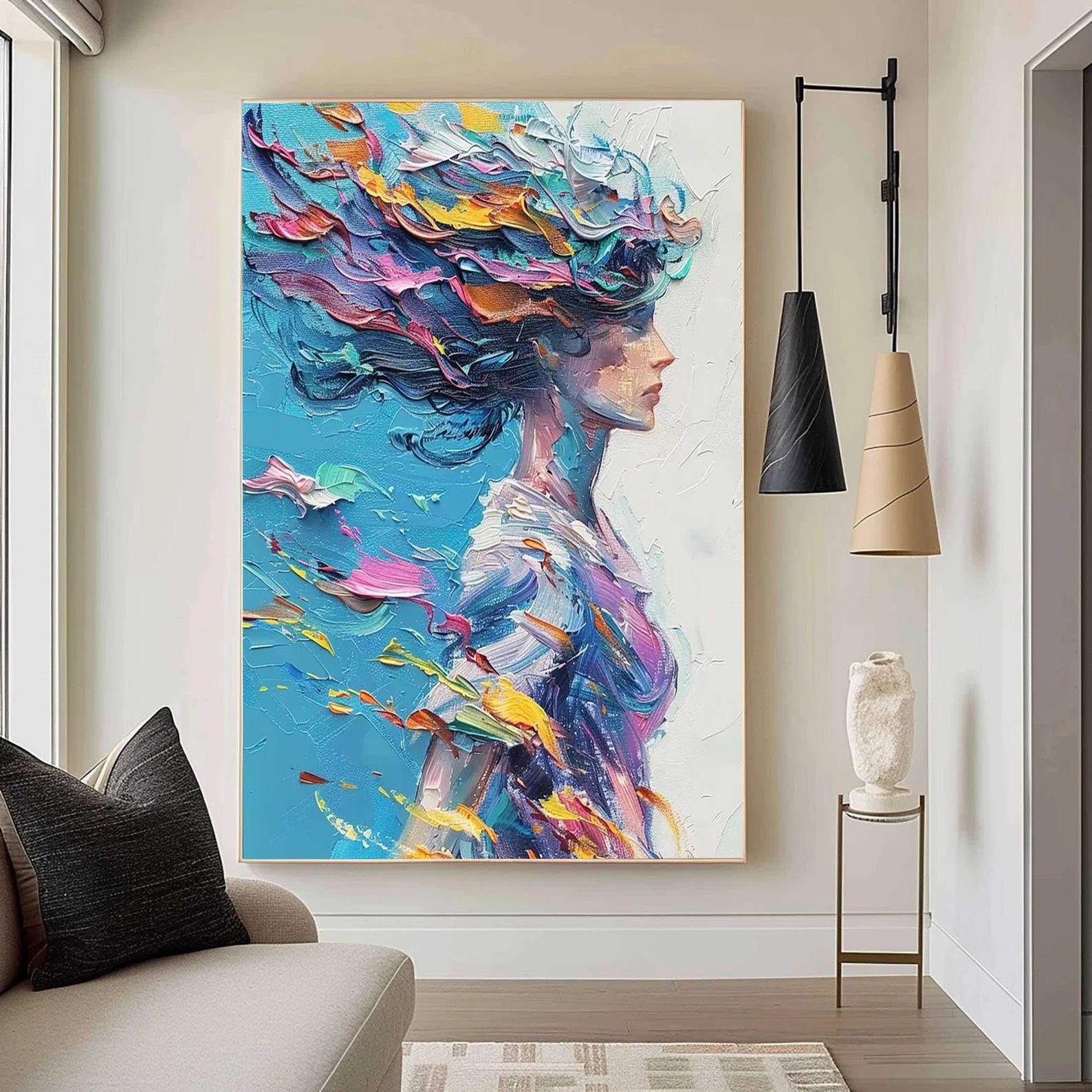 Textured Colorful Grace | Vivid Hue