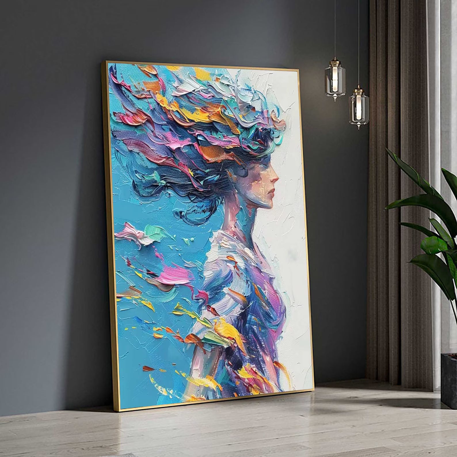 Textured Colorful Grace | Vivid Hue